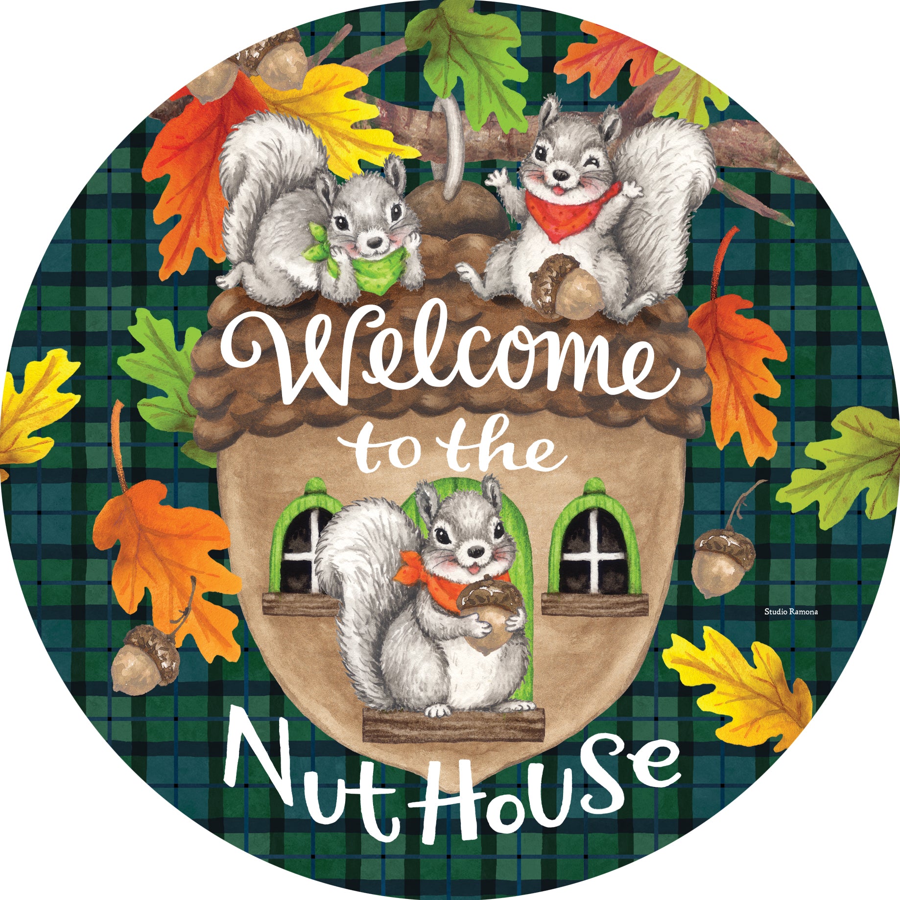 Nuthouse Squirrel-Suncatcher