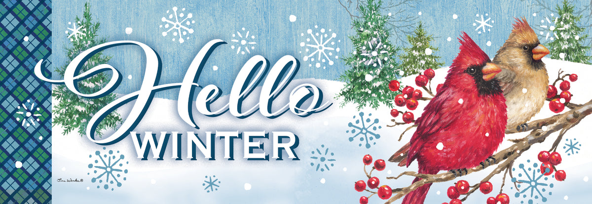 Winter Cardinal-Signature Sign