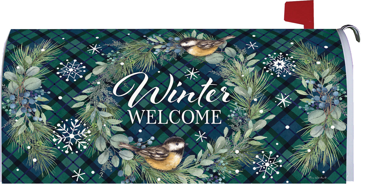 Chickadee Wreath-Mailbox Makeover