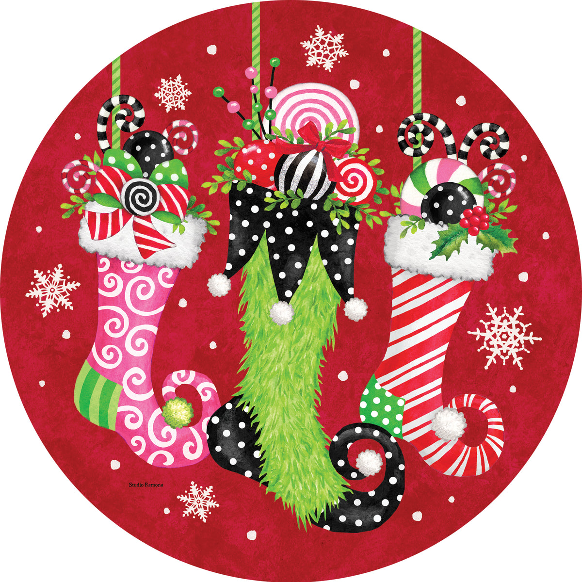 Whimsical Stocking-Stepping Stone