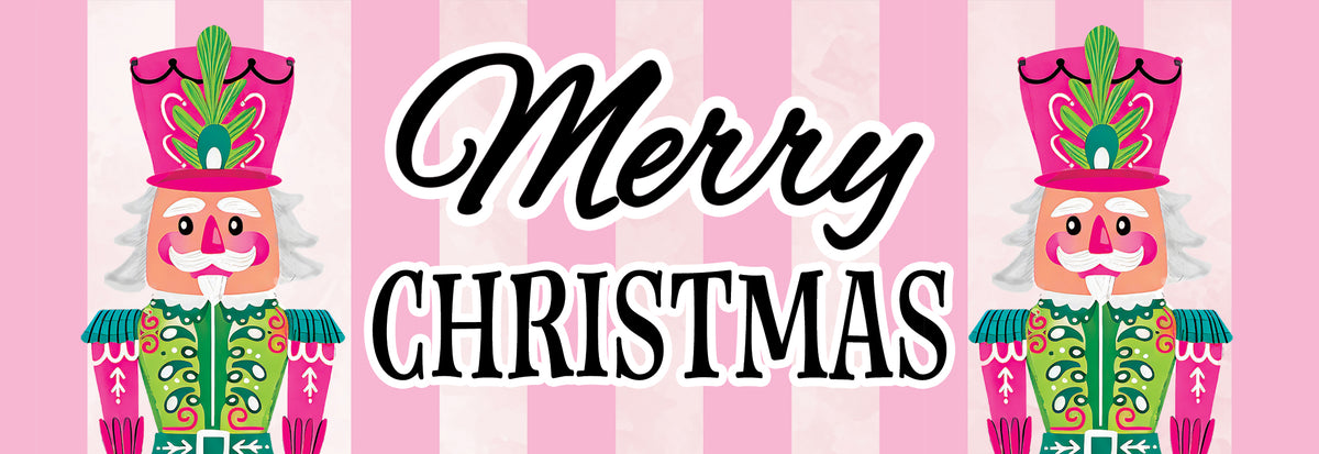 Pink-Green Nutcrackers-Signature Sign