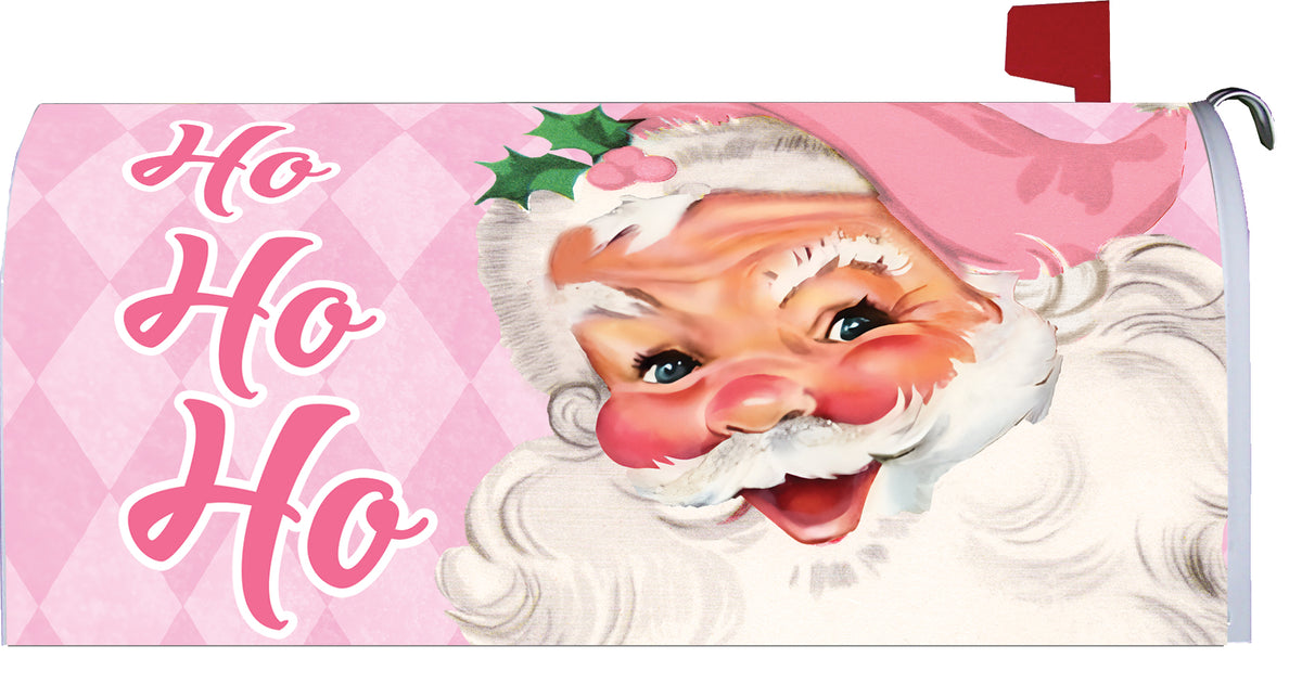 Pink Santa-Mailbox Makeover