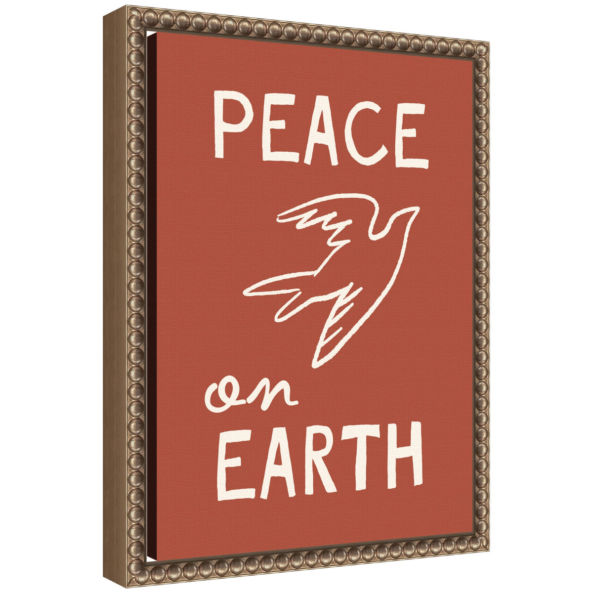Peace on Earth by Kikiandnim Framed Canvas Wall Art Print