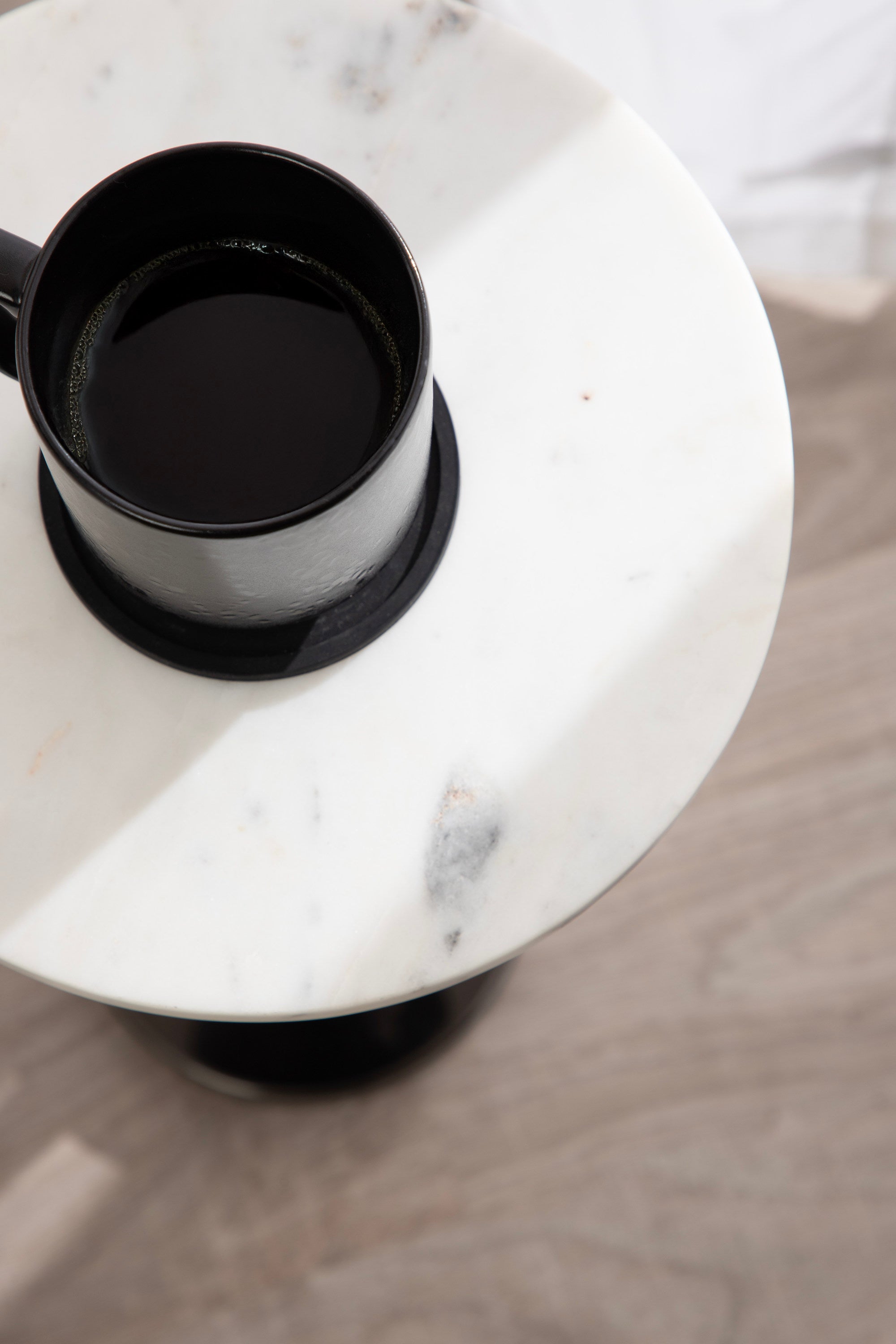 Engles Adjustable Marble Table and Plant Stand