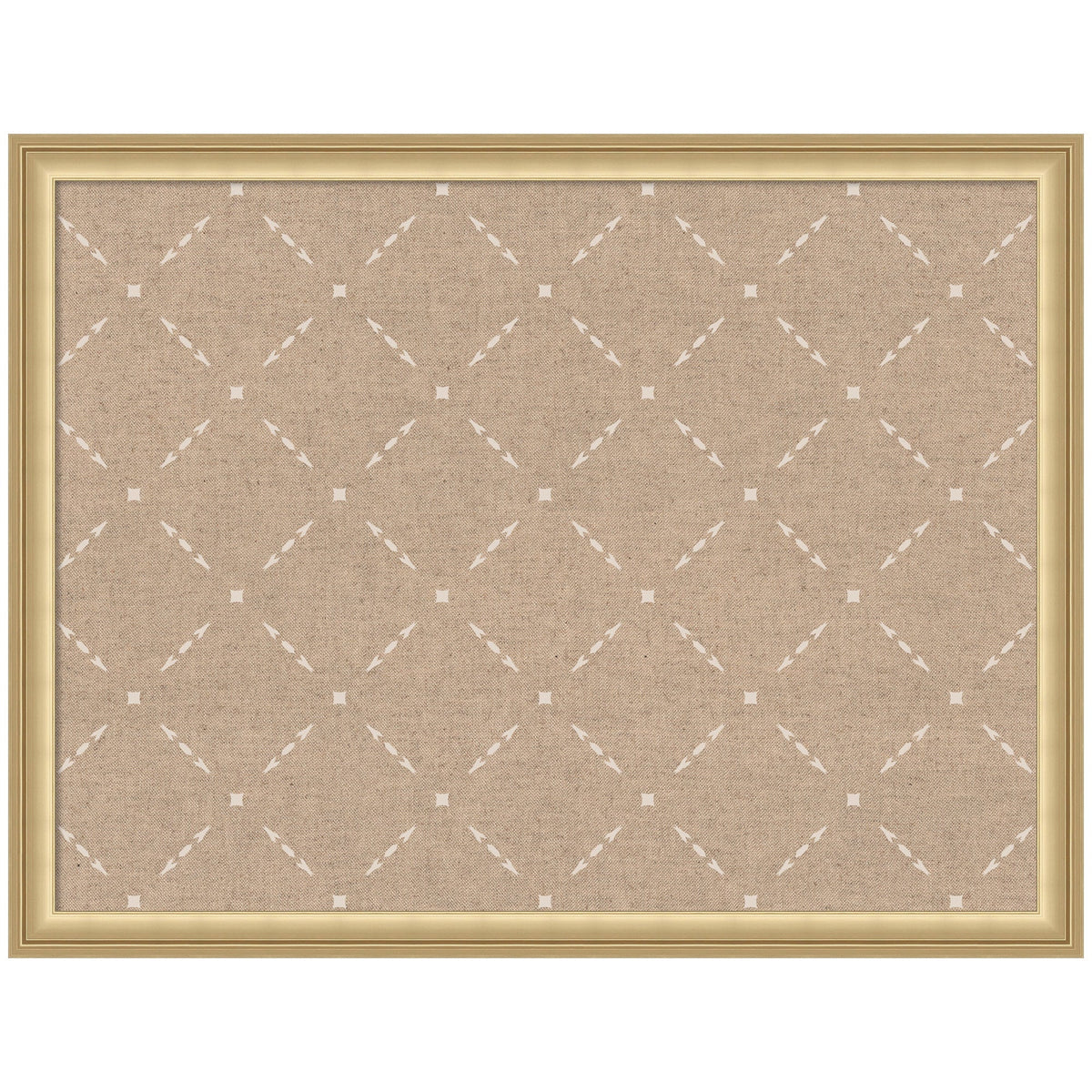 Pinboard Beige Lattice Pattern