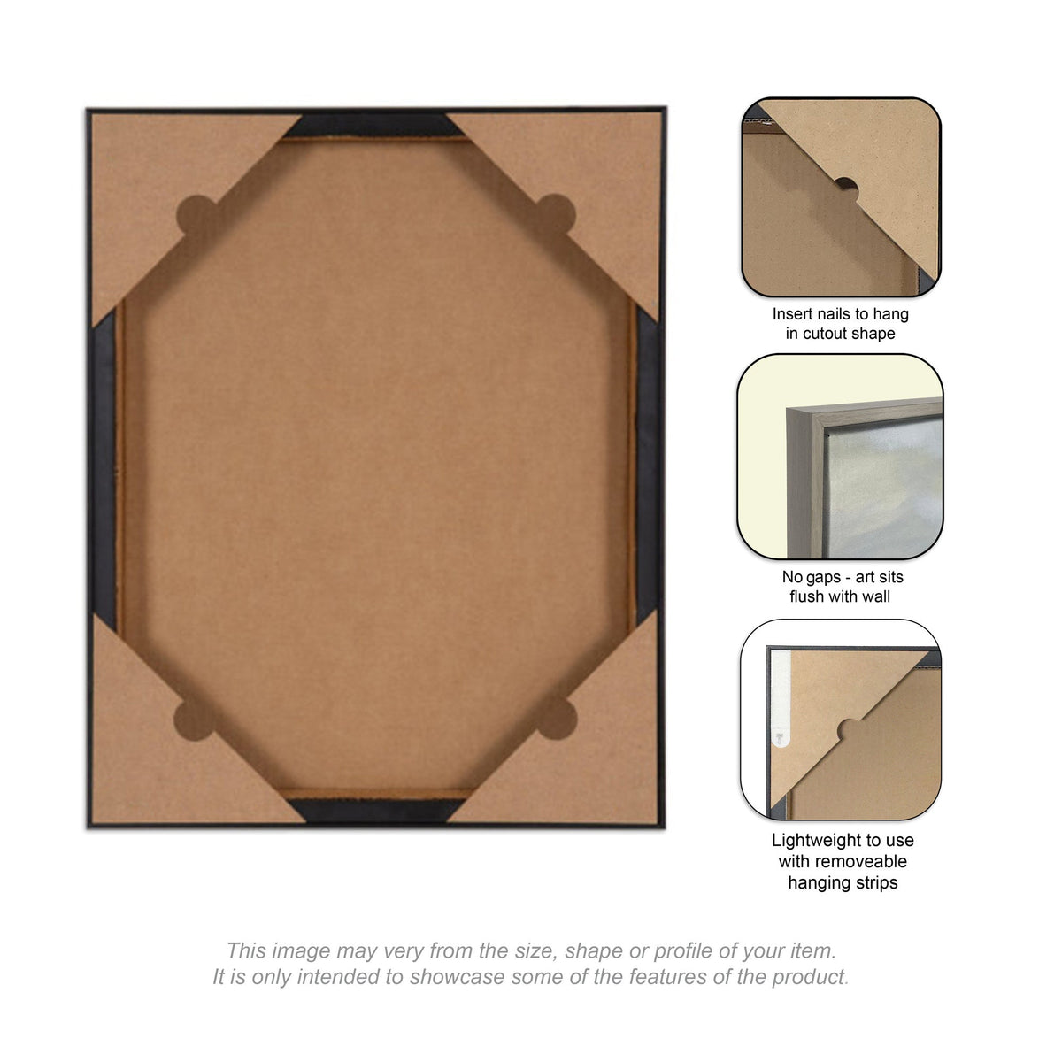 Vintage Postcard to Santa by Lucky Guava Framed Canvas Wall Art Print