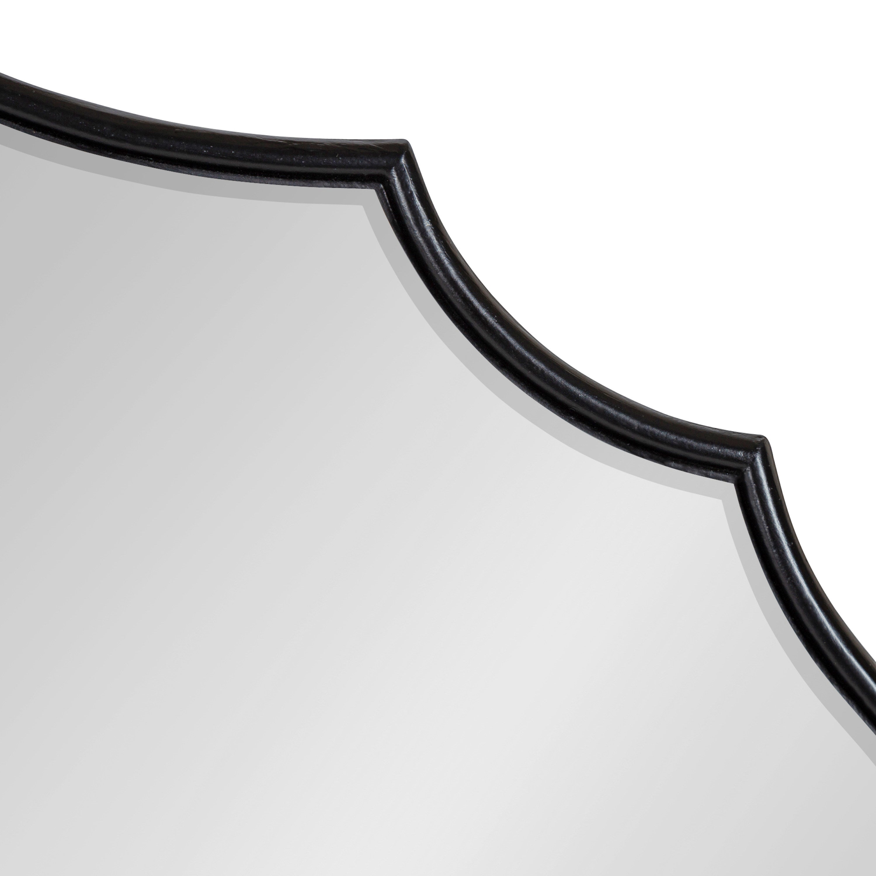 Leanna Scalloped Oval Wall Mirror