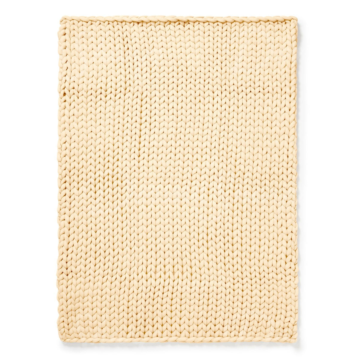 Chunky Knit Throw- Cream