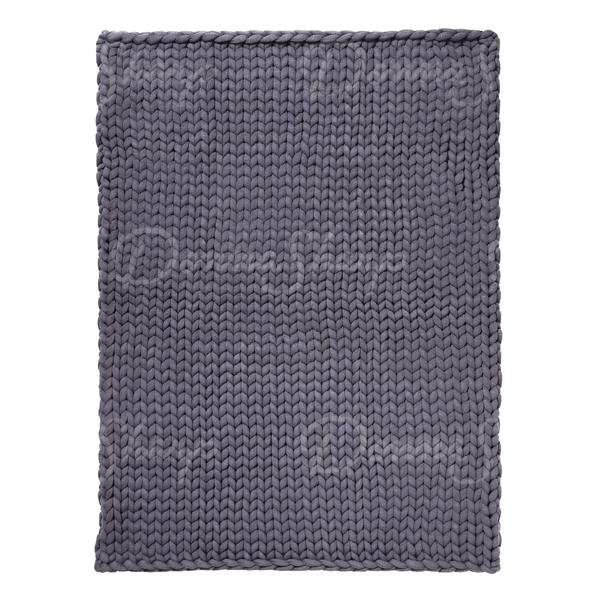 Chunky Knit Throw- Indigo