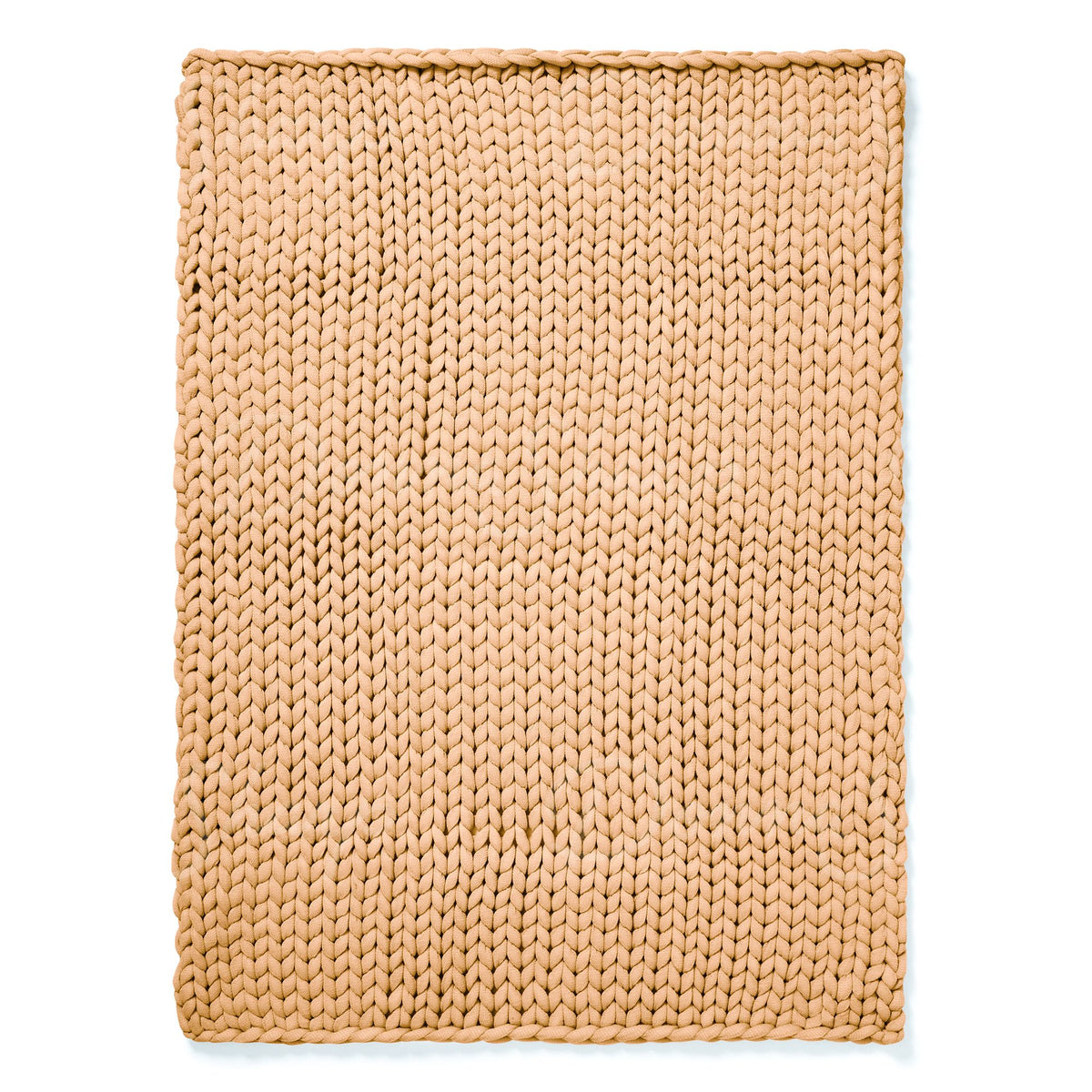 Chunky Knit Throw- Camel