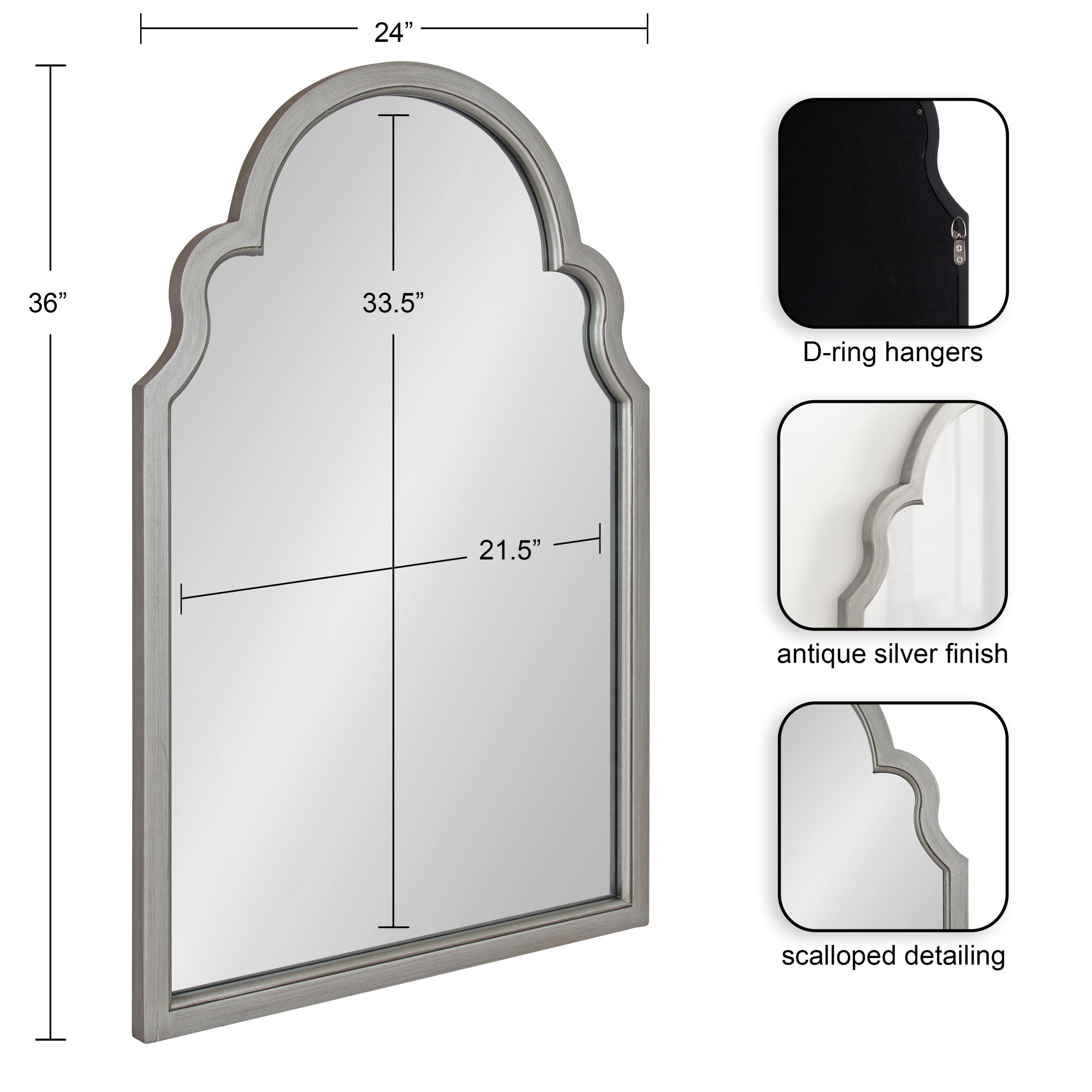 Hogan Arch Framed Mirror