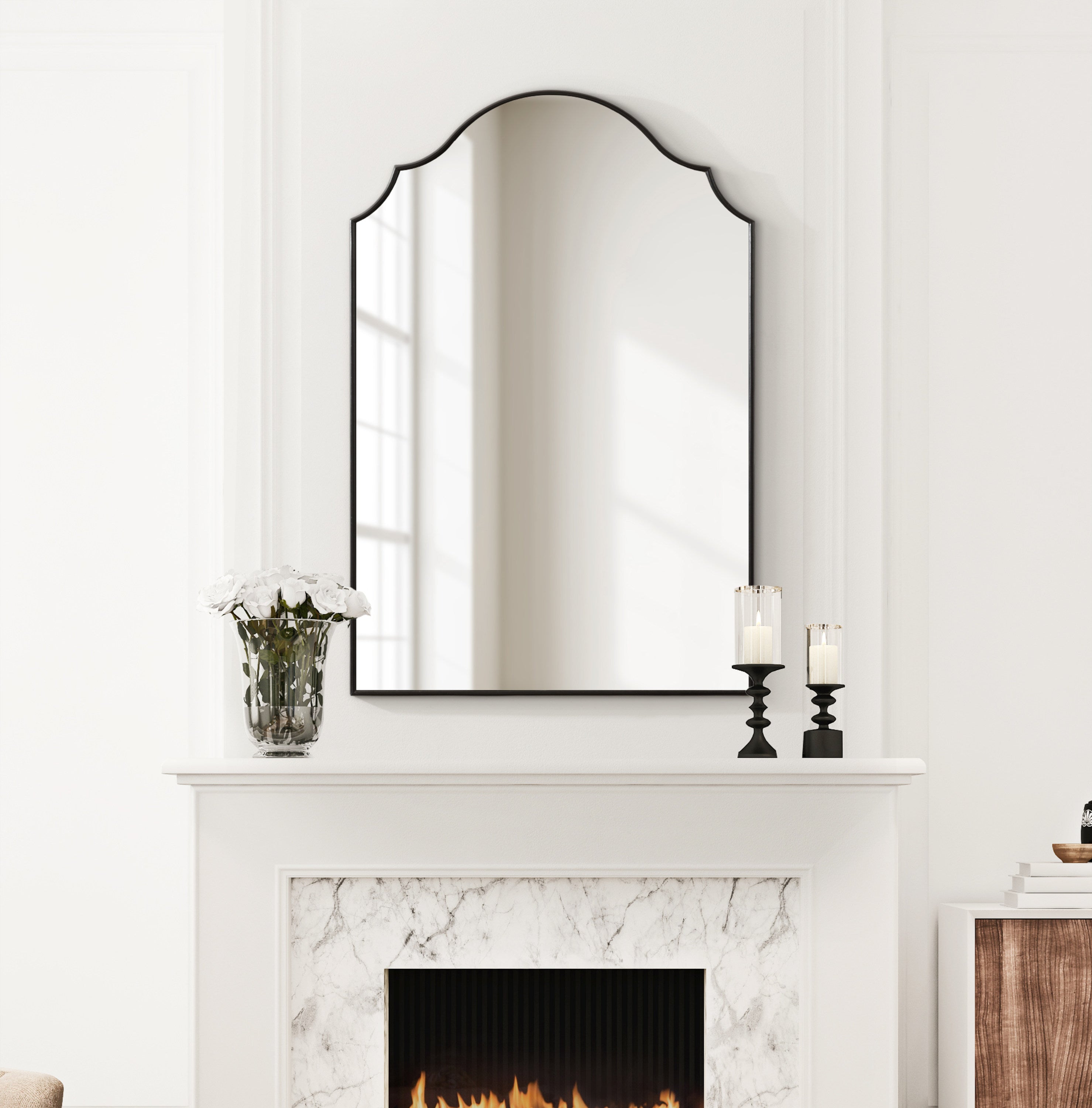 Leanna Framed Arch Wall Mirror