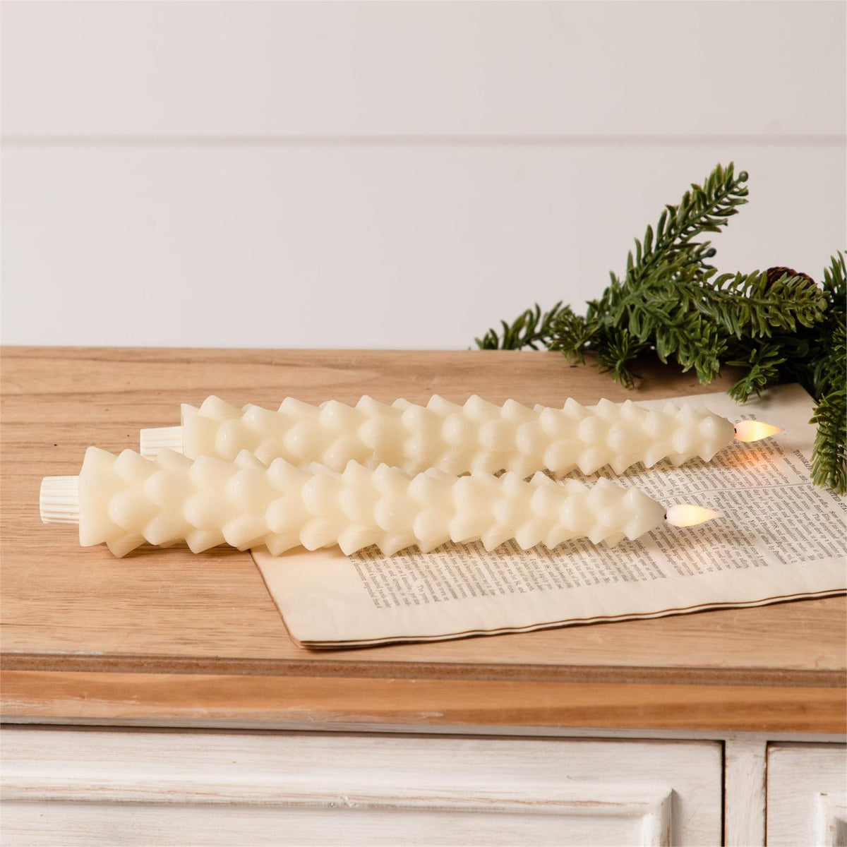 LED Candle - Ivory Christmas Tree Taper