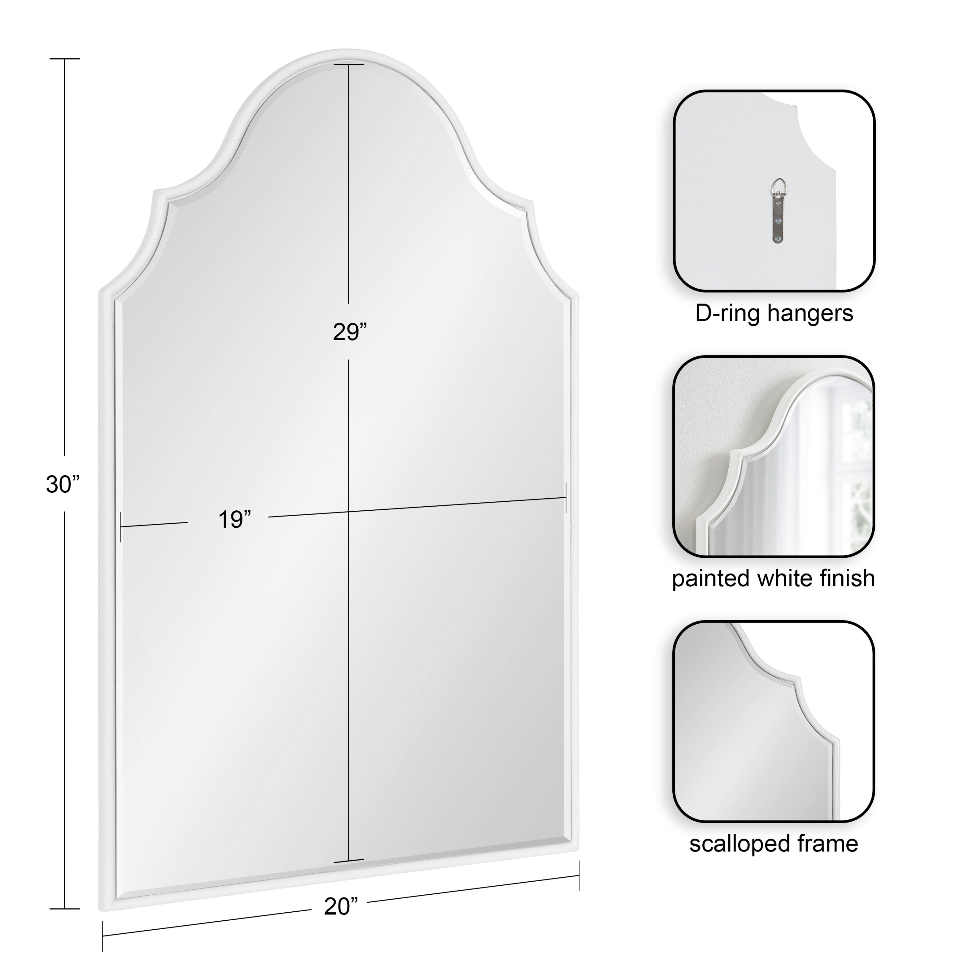 Leanna Framed Arch Wall Mirror
