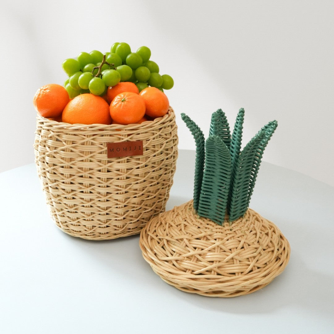 Pineapple Storage Basket Small - Natural