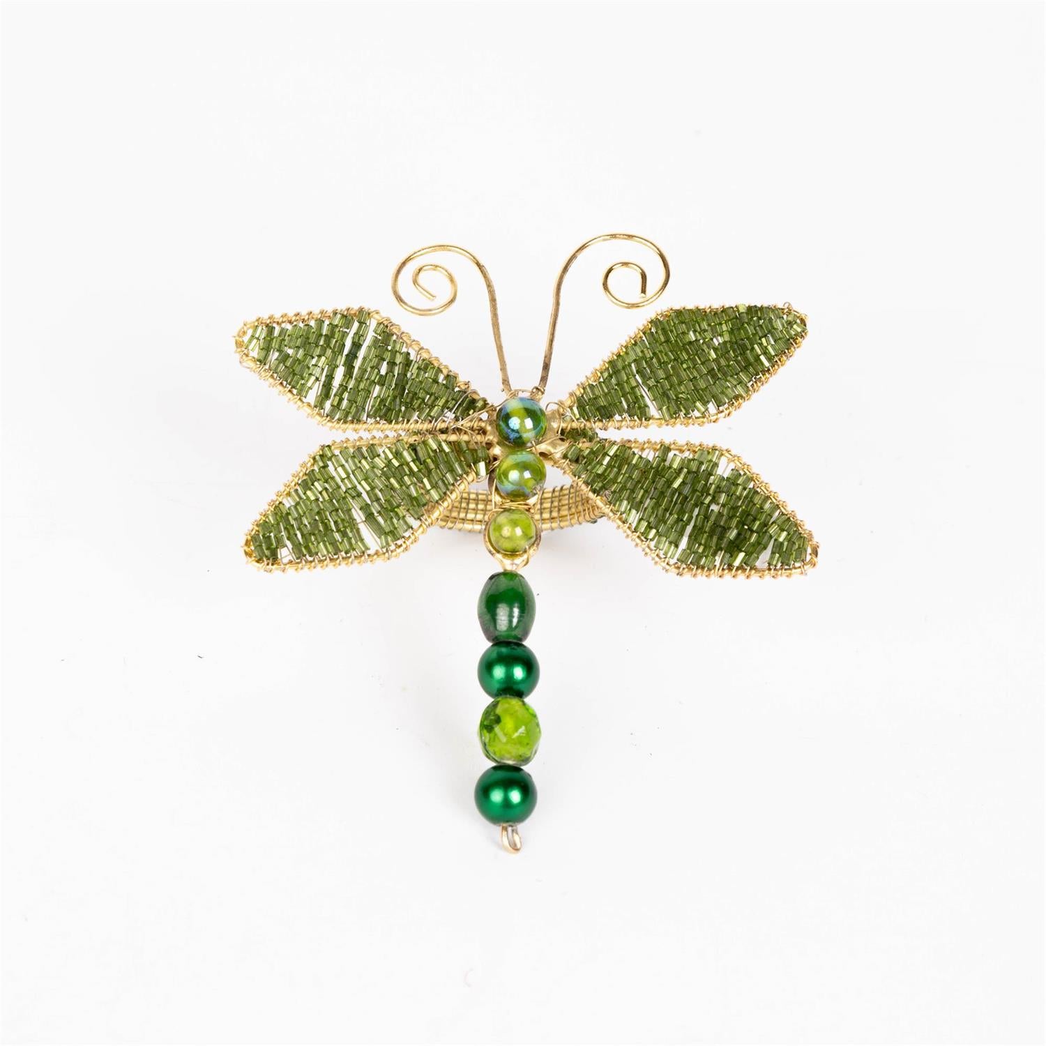 Napkin Ring - Beaded Dragonfly Set