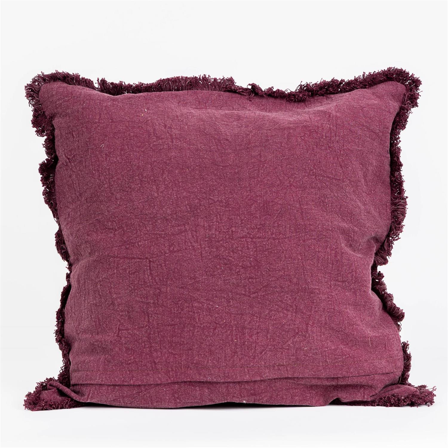 Pillow - Fuchsia Matelasse with Fringe