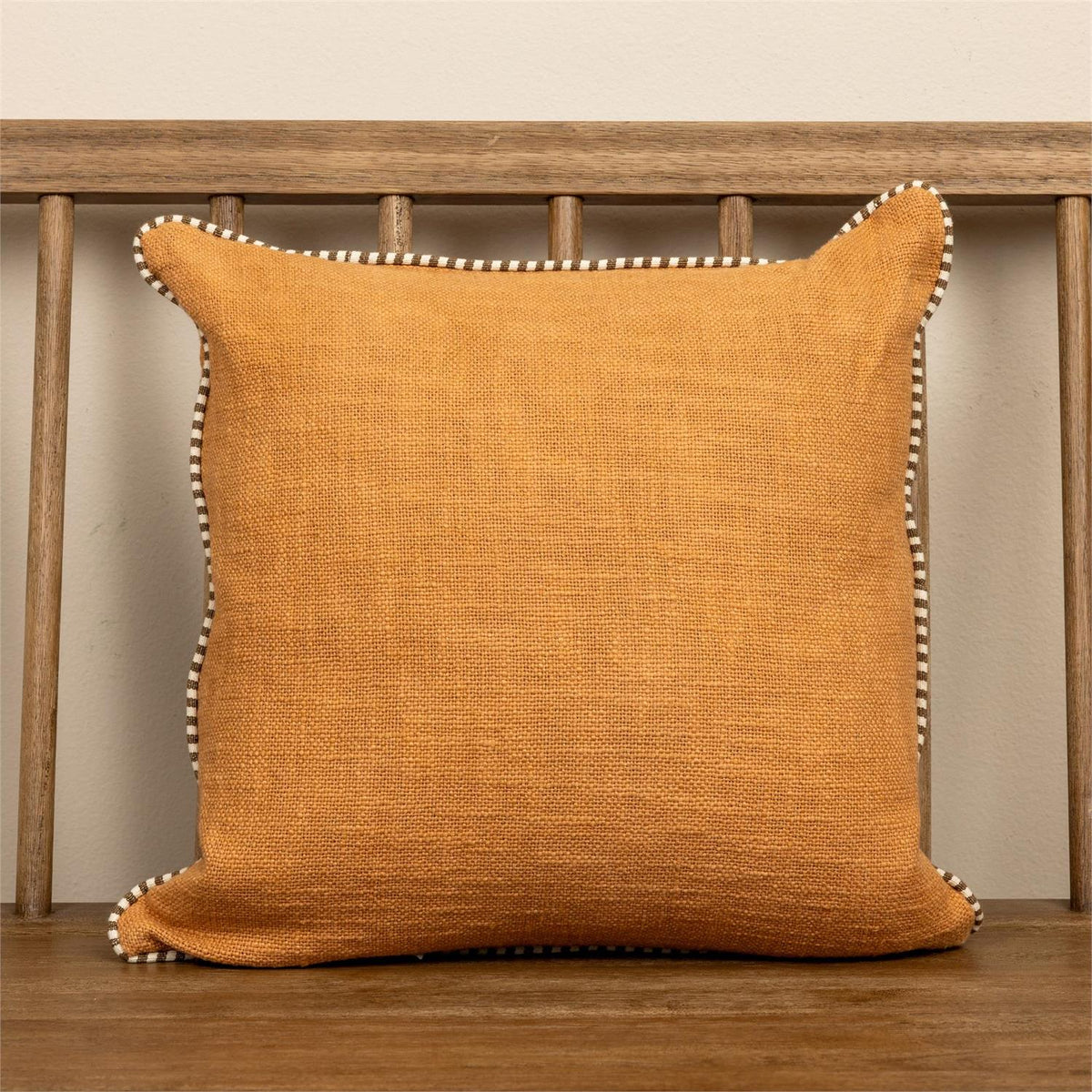 Pillow - Terracotta, With Stitched Edge