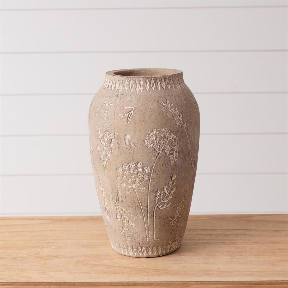 Vase - Embossed Botanical