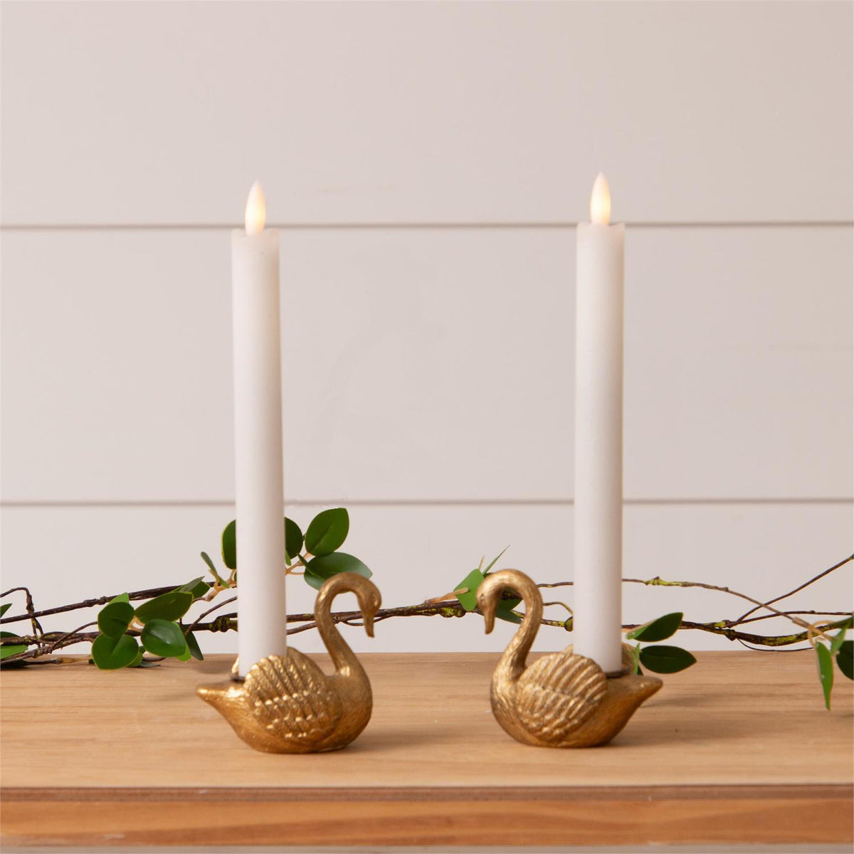 Swan Tapered Candle Holders