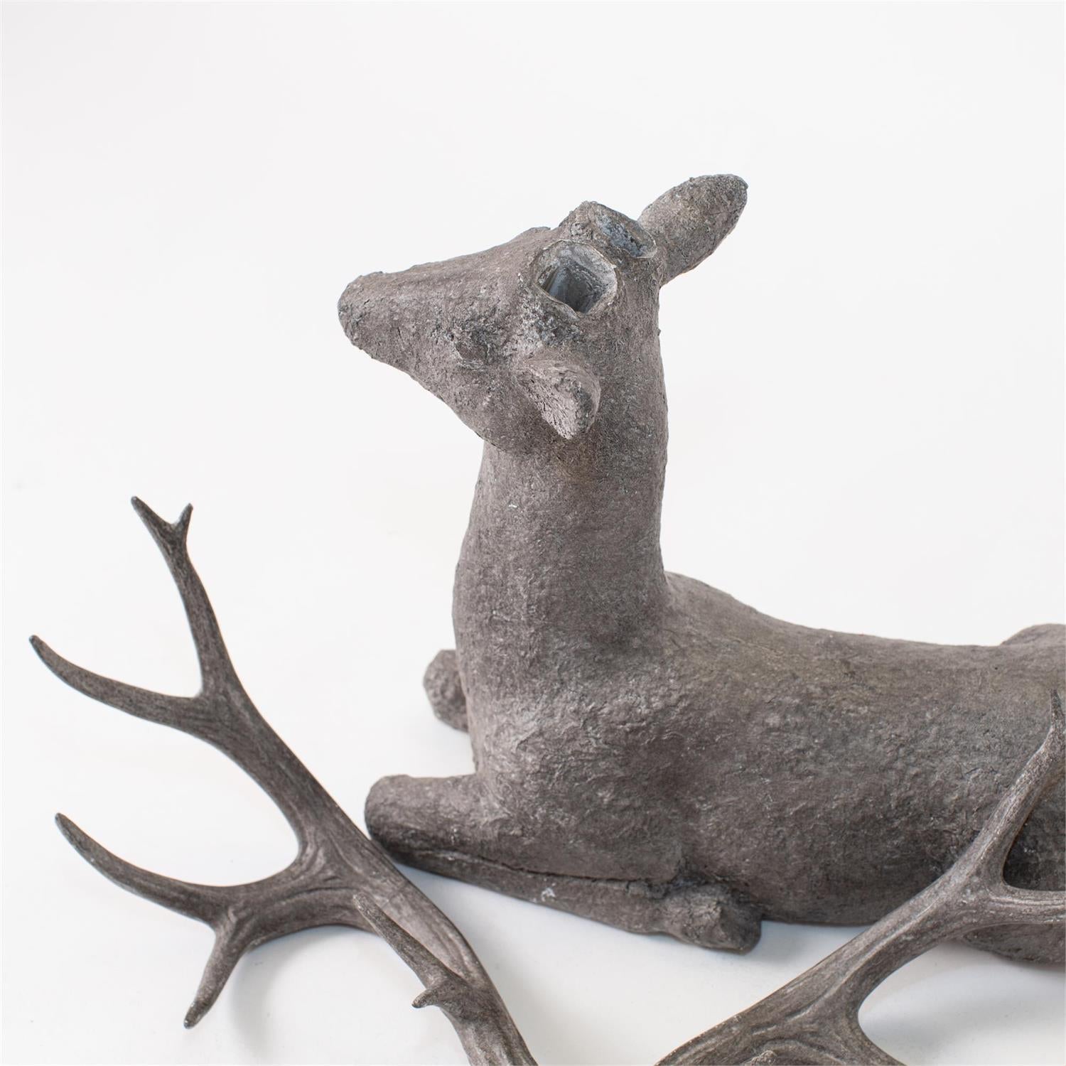 Lying Buck Figurine