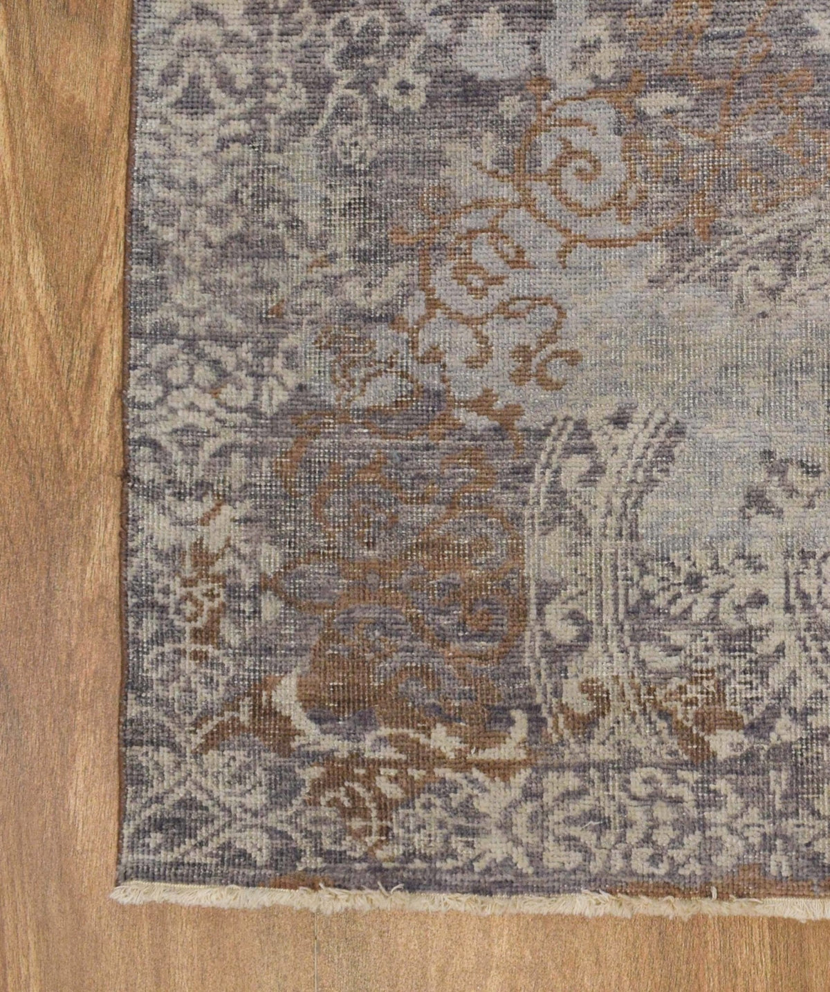 Brown Traditional Style Hand Knotted Wool 8x10 Area Rug