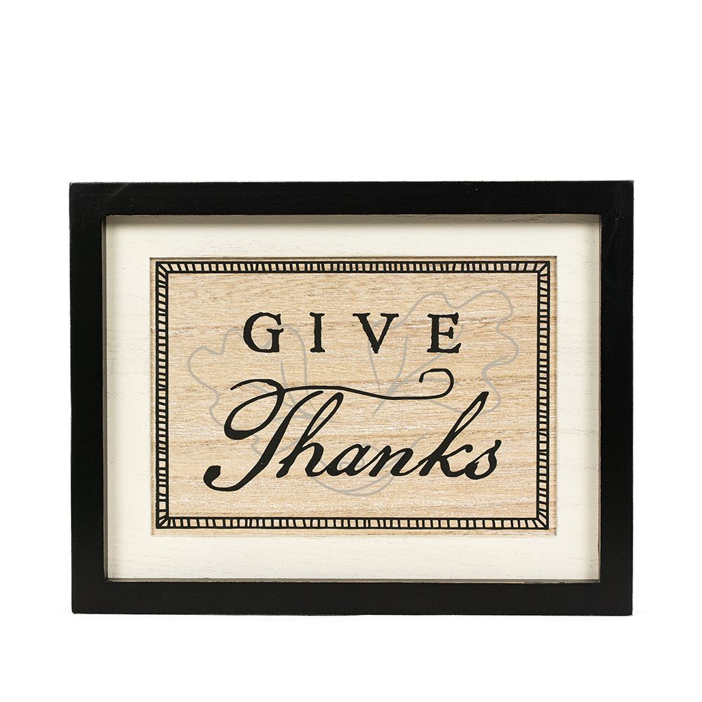 reversible wood frame sign (SPOOKY/THANKS)