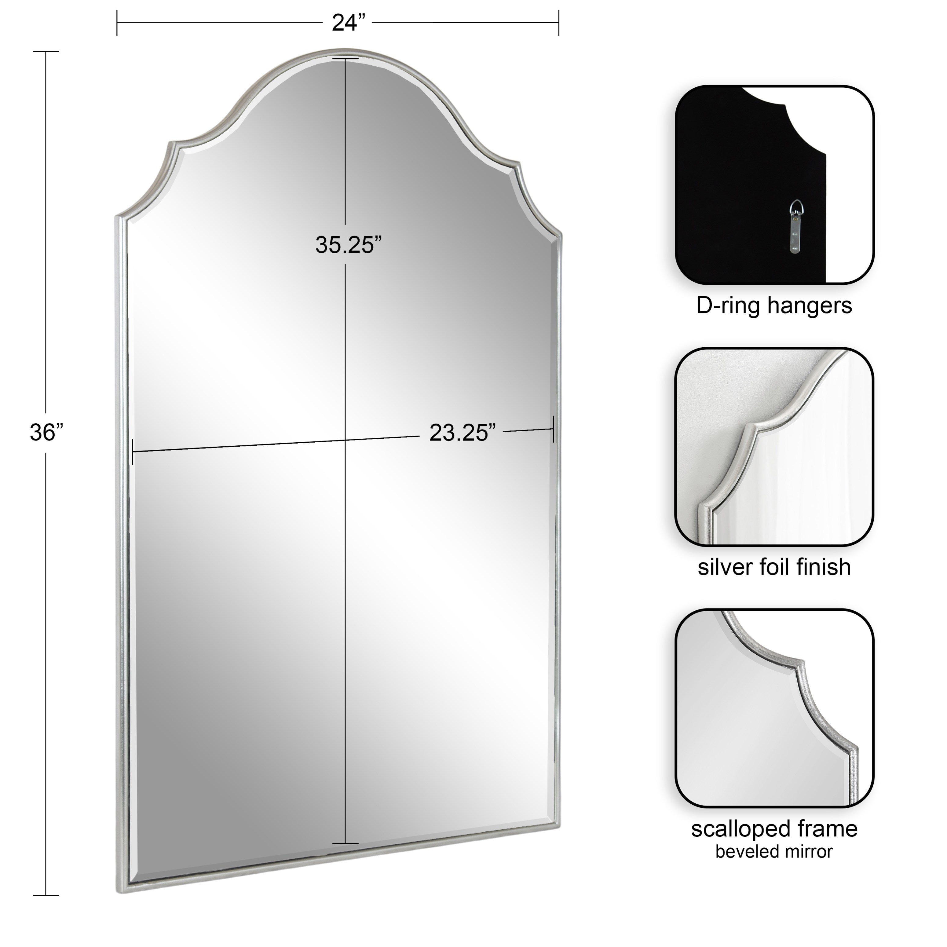 Leanna Framed Arch Wall Mirror