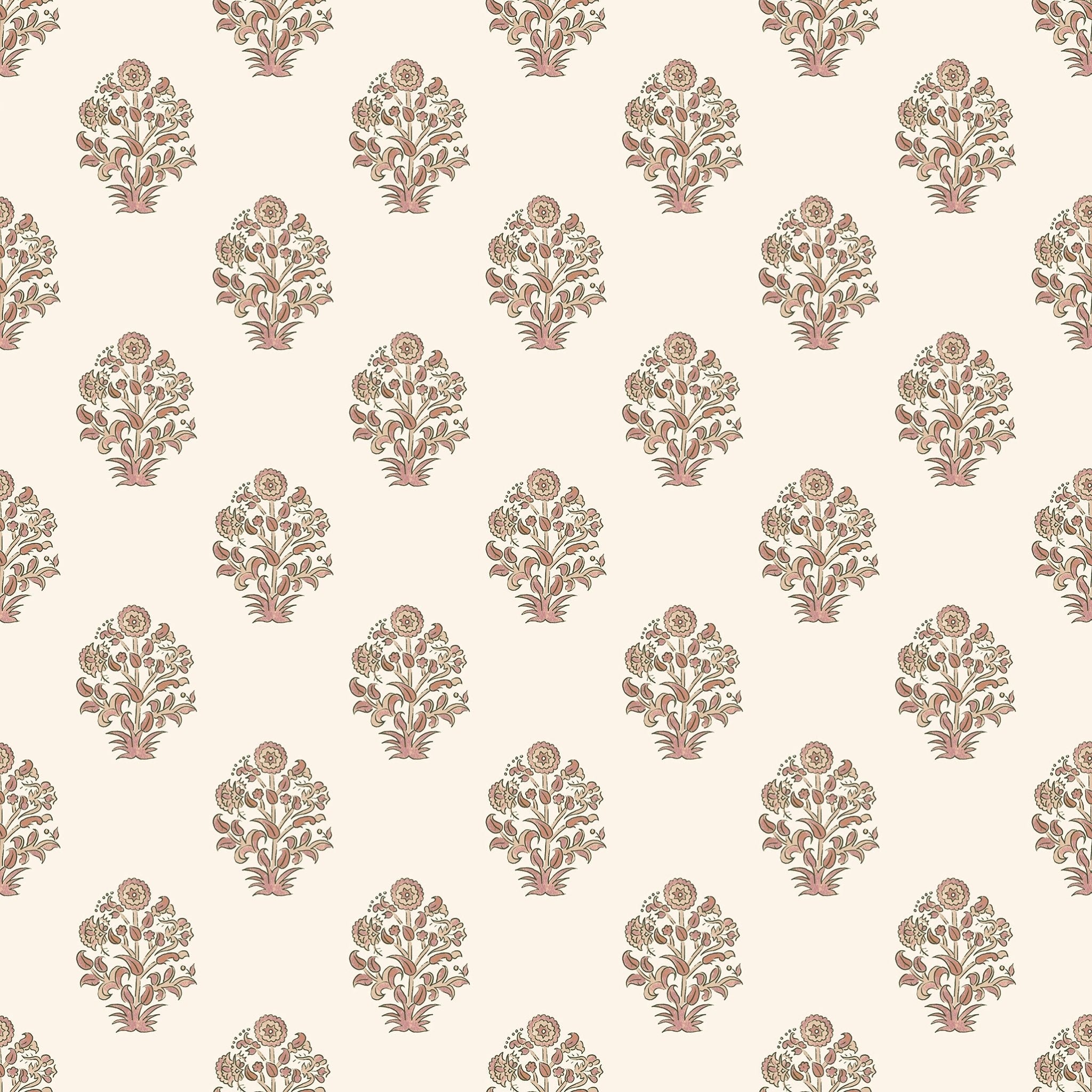 Afton Block Print in Mauve