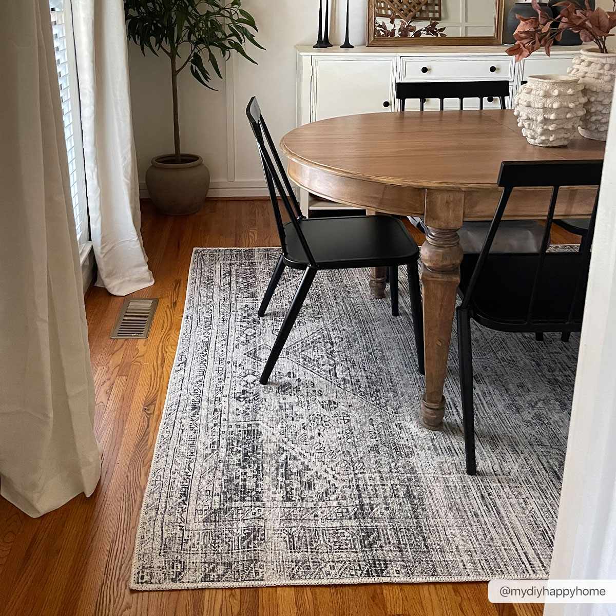 Barny Gray Blue Washable Rug