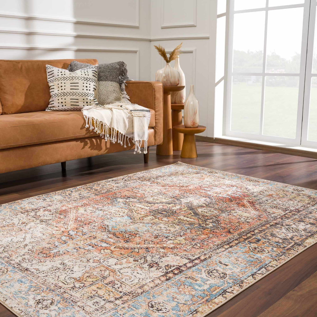 Beck Non-Slip Washable Rug