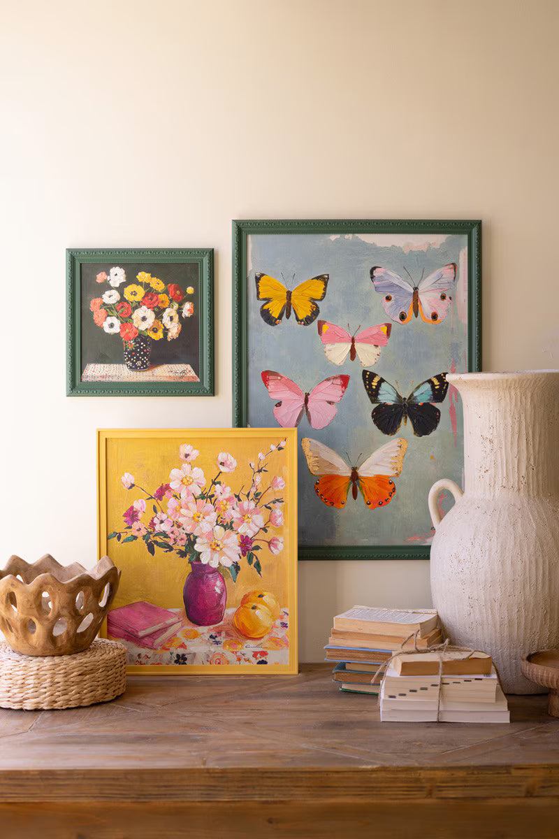 Yellow Framed Still-Life Painting