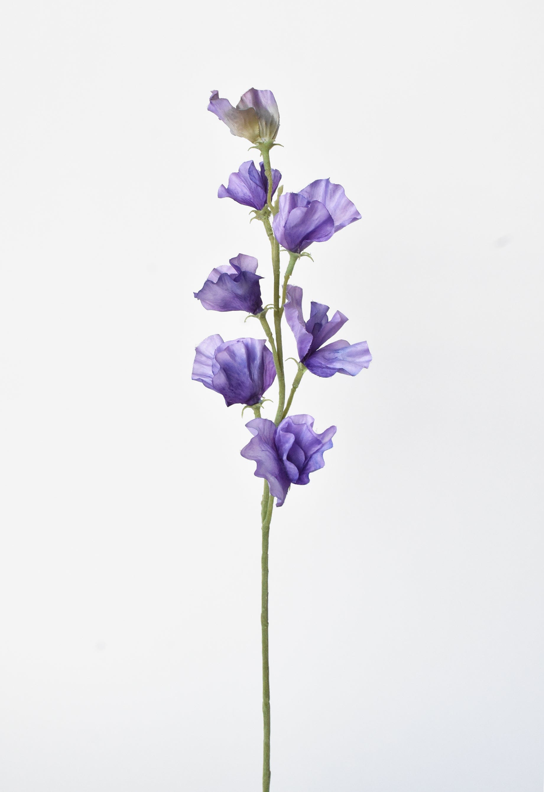 22" Faux Purple Sweet Pea Stem