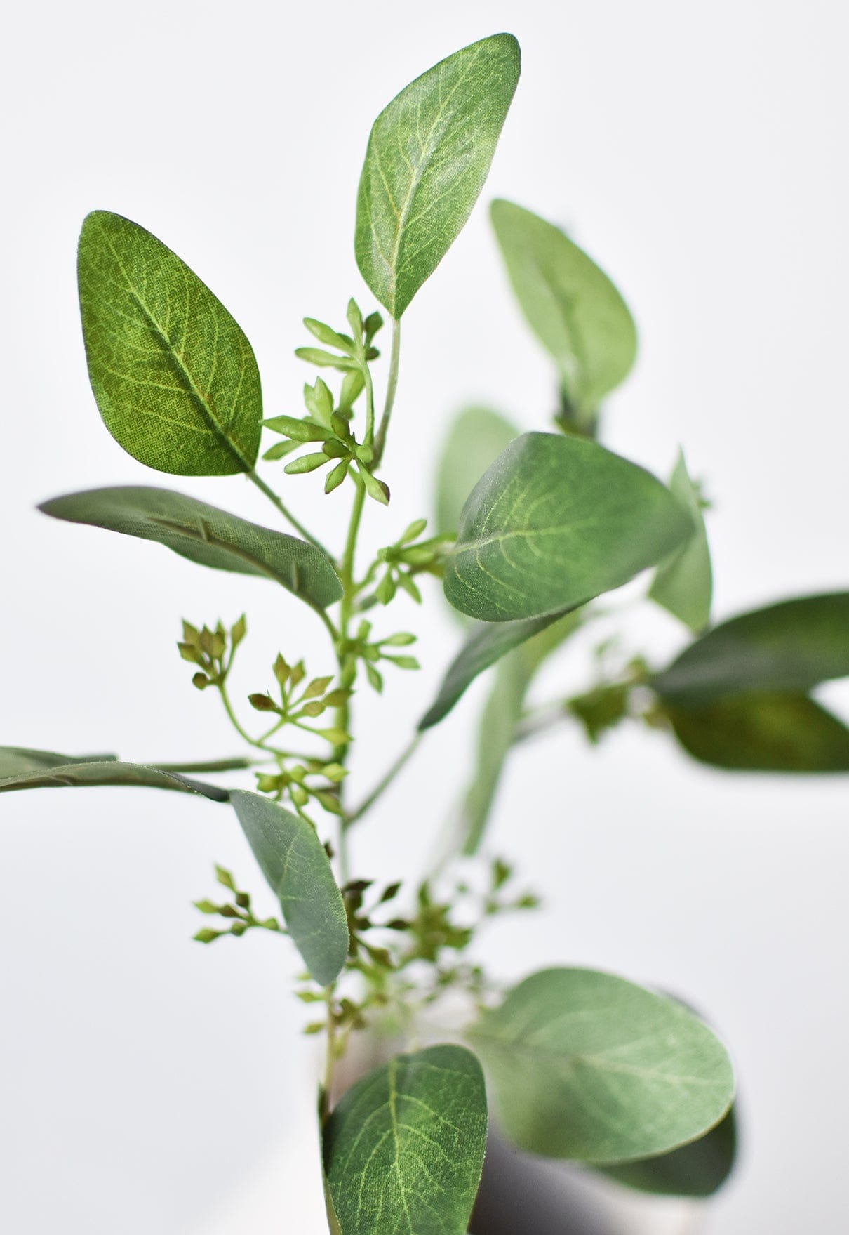 18" Faux Seeded Eucalyptus Stem