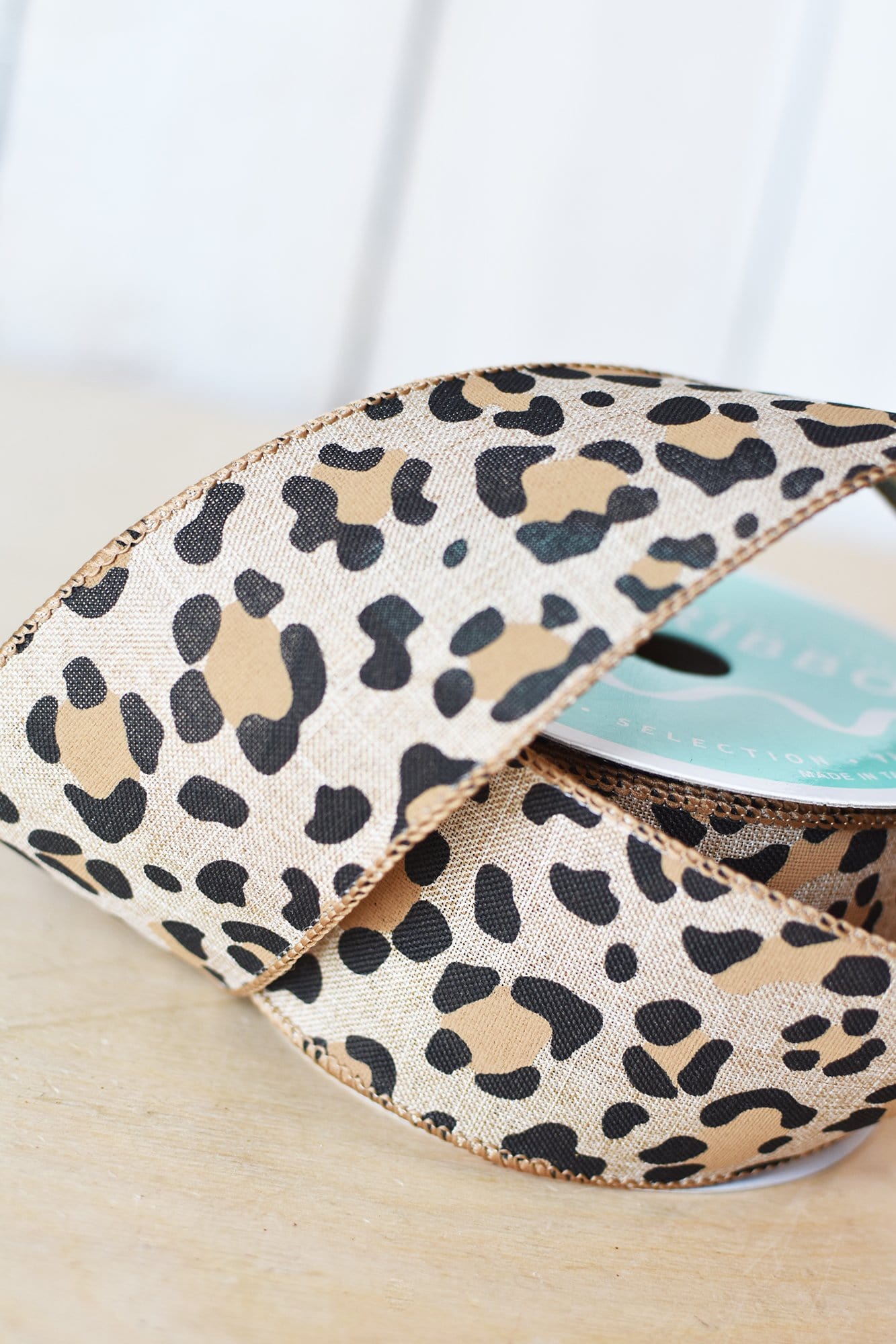2.5" x 10yd Leopard Ribbon