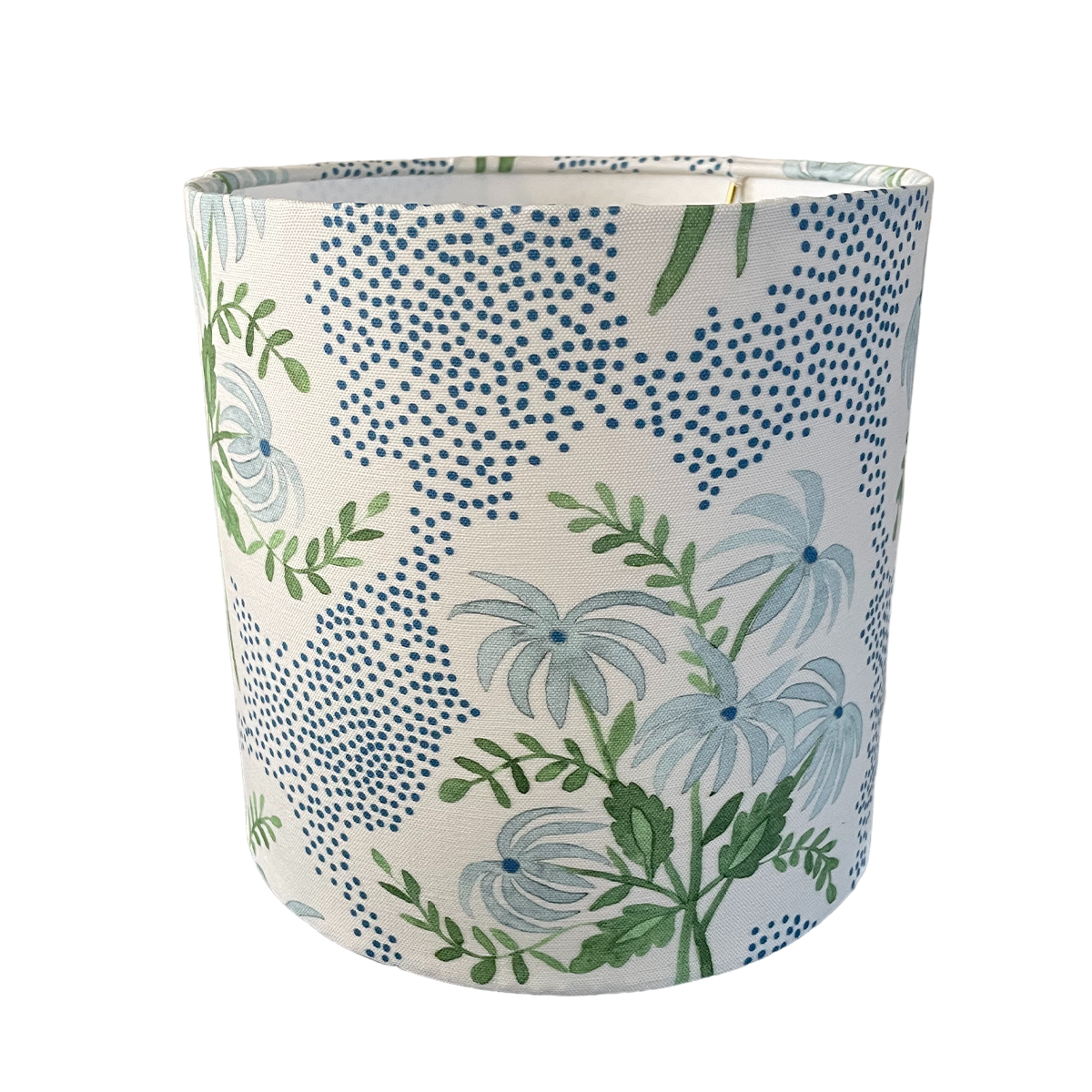 Blue Floral Lampshade in Pearl&