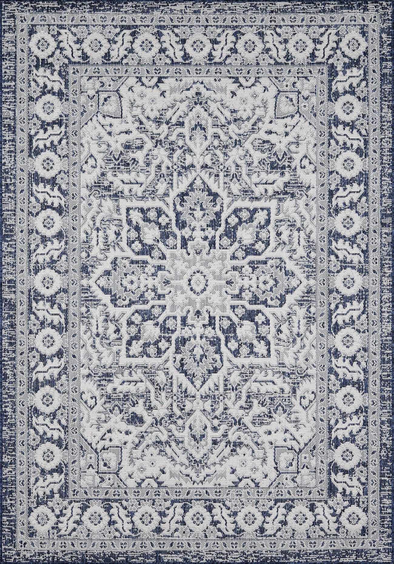 Etoile Navy Blue Performance Rug