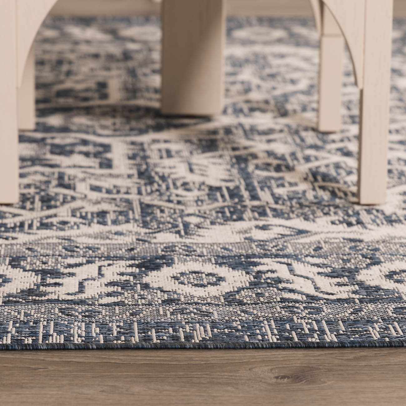 Etoile Navy Blue Performance Rug