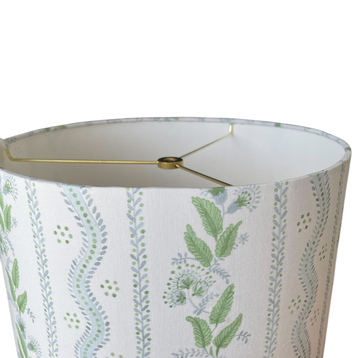 Blue and Green Lampshade in Emma Stripe