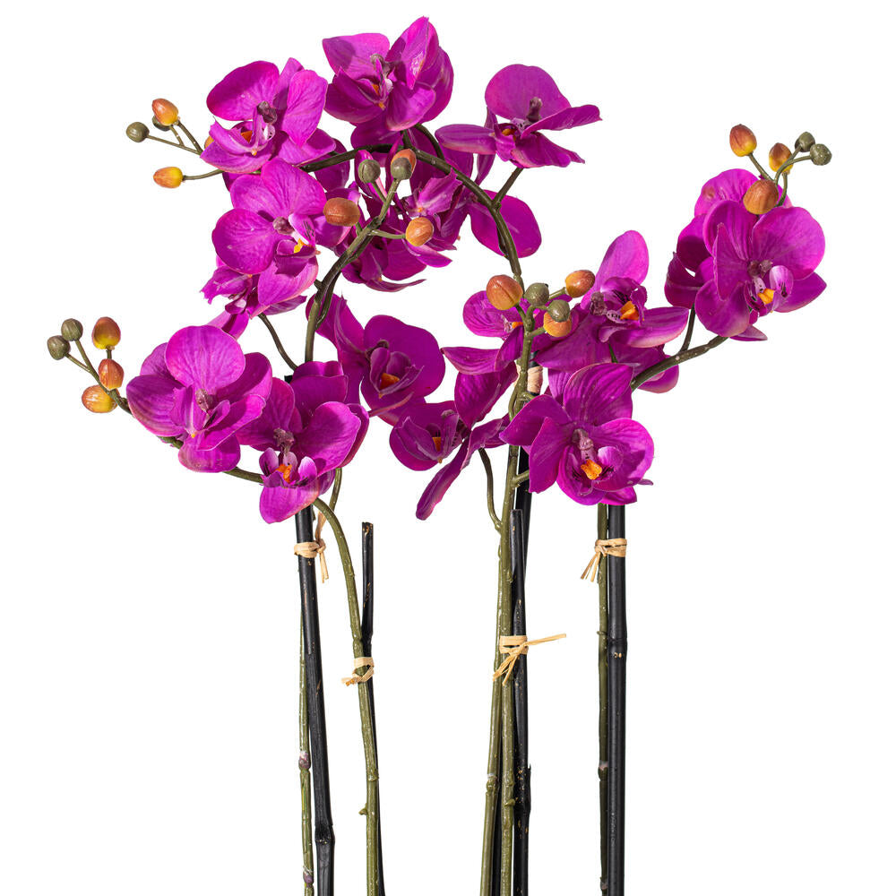 21" Artificial Purple Orchid in Ceramic Pot
