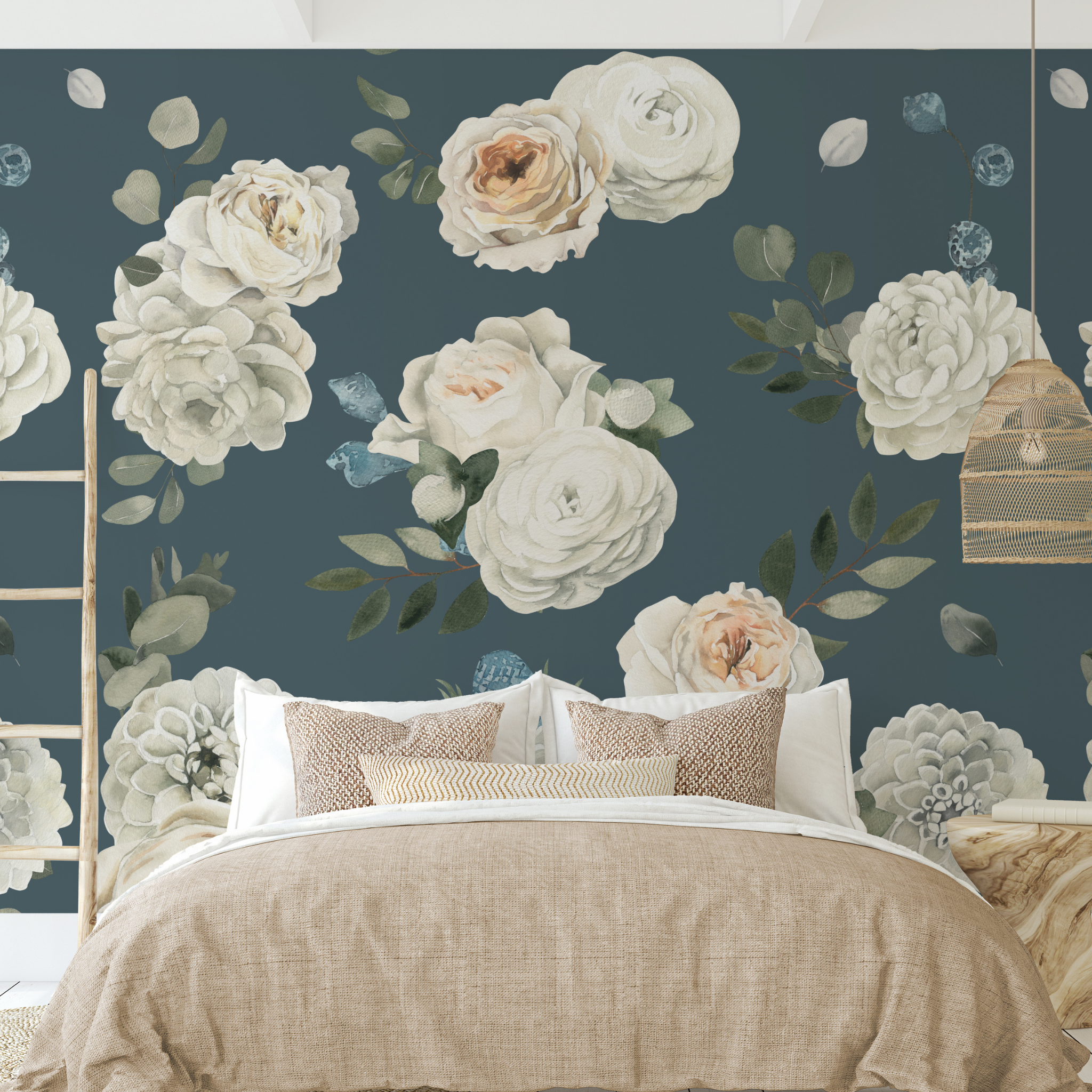 Forget Me Not Wallpaper - 10 FT H X 12.5 FT W LUXE P&S