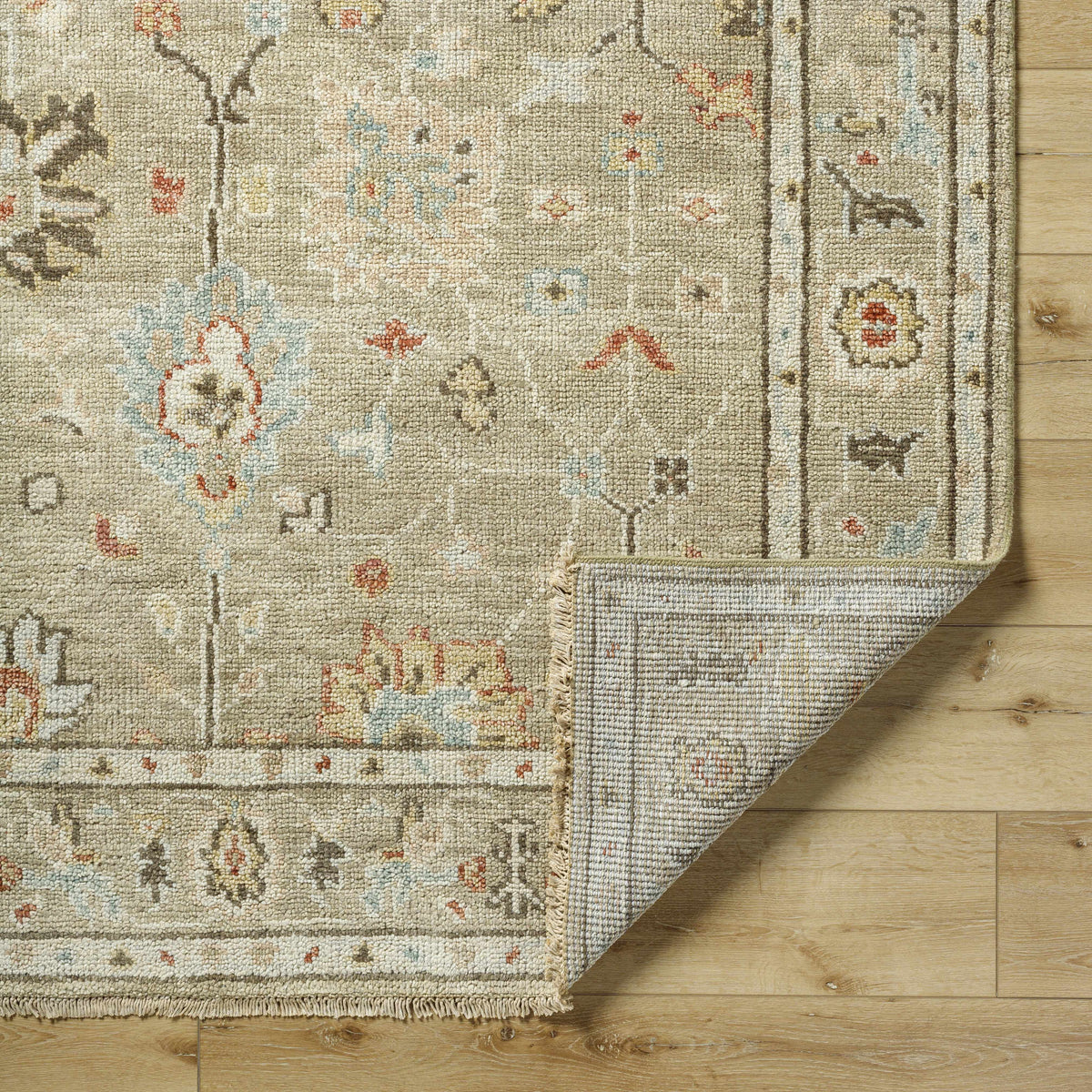 Gammad Hand Knotted Wool Area Rug - Clearance