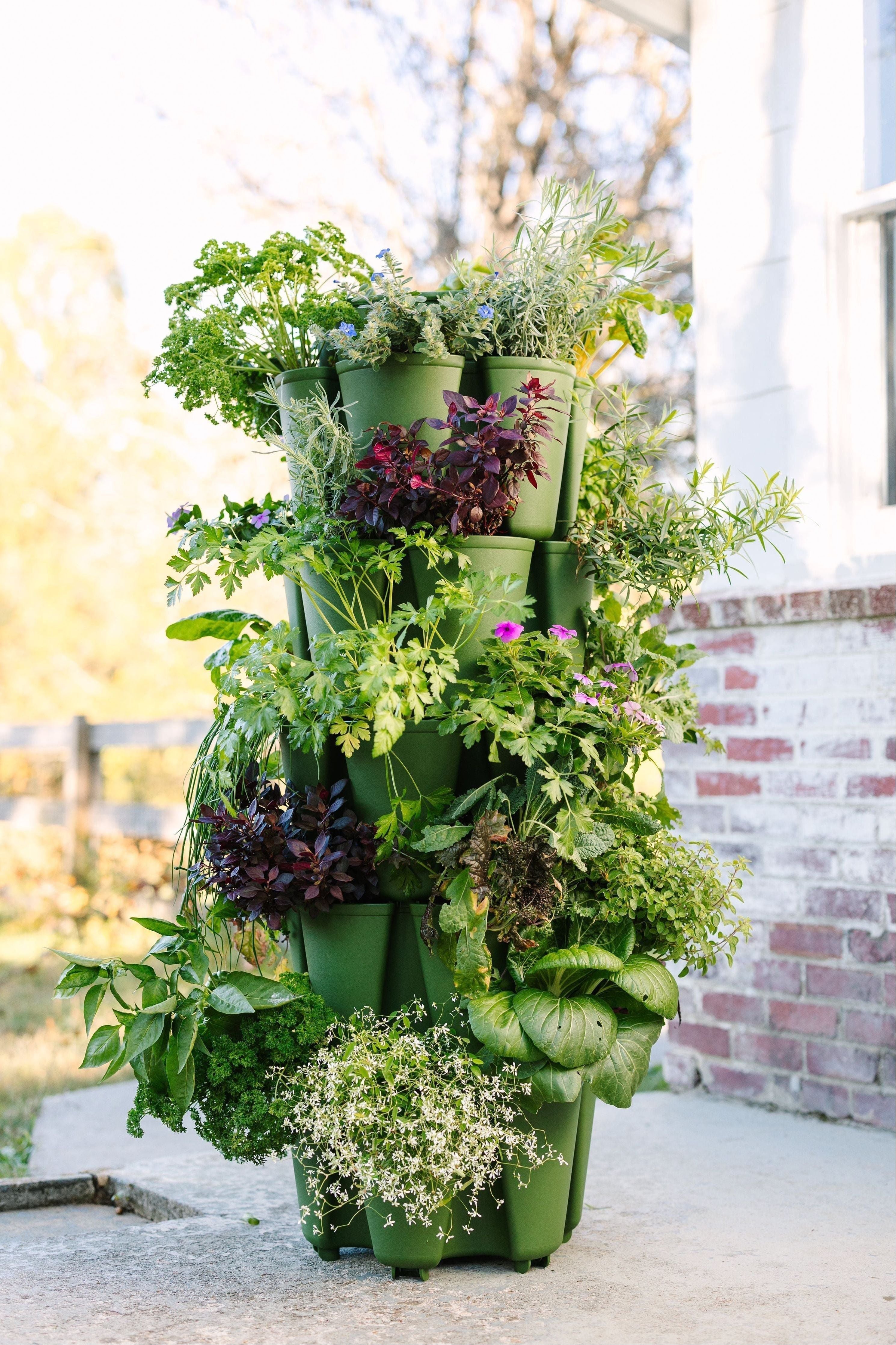 5 Tier GreenStalk Garden Original Vertical Planter - Basic Texture
