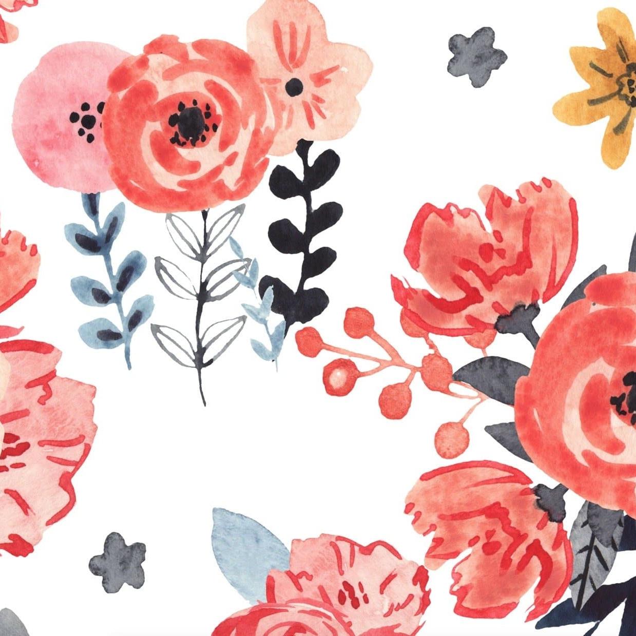In Bloom (White) Wallpaper