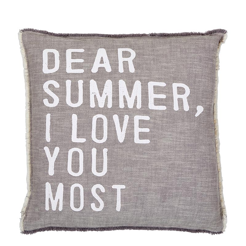 Face to Face Euro Pillow - Dear Summer I love You Most