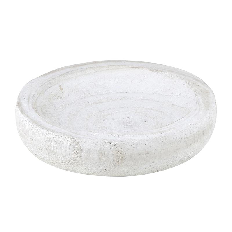 Paulownia Wood Mini Bowl - White
