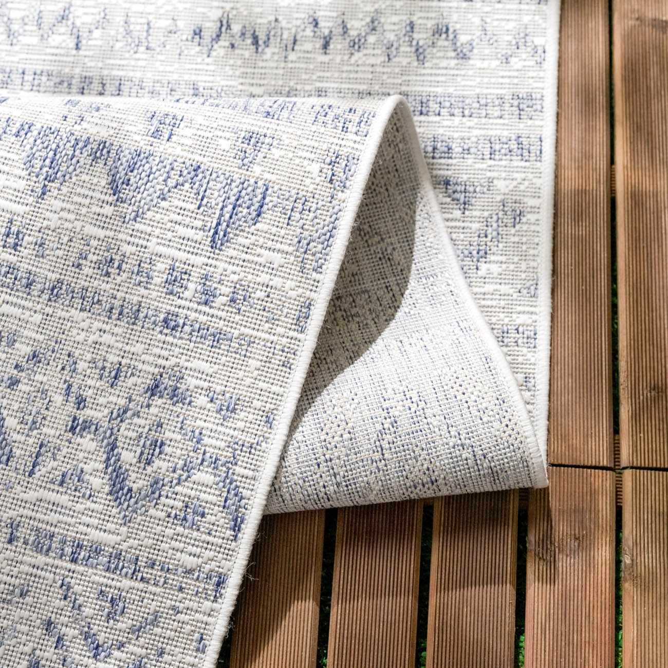 Novato Gray All Over Pattern Performance Outdoor Rug - Clearance