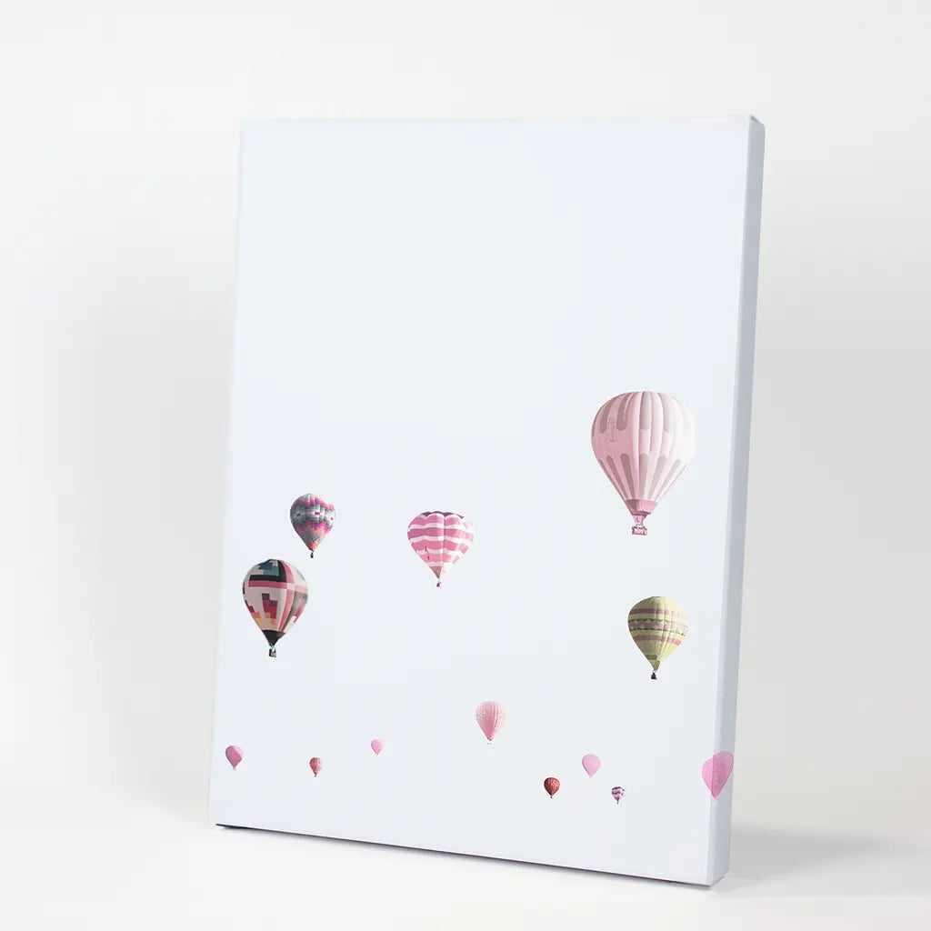 Pink Air Balloons Print. Kid&
