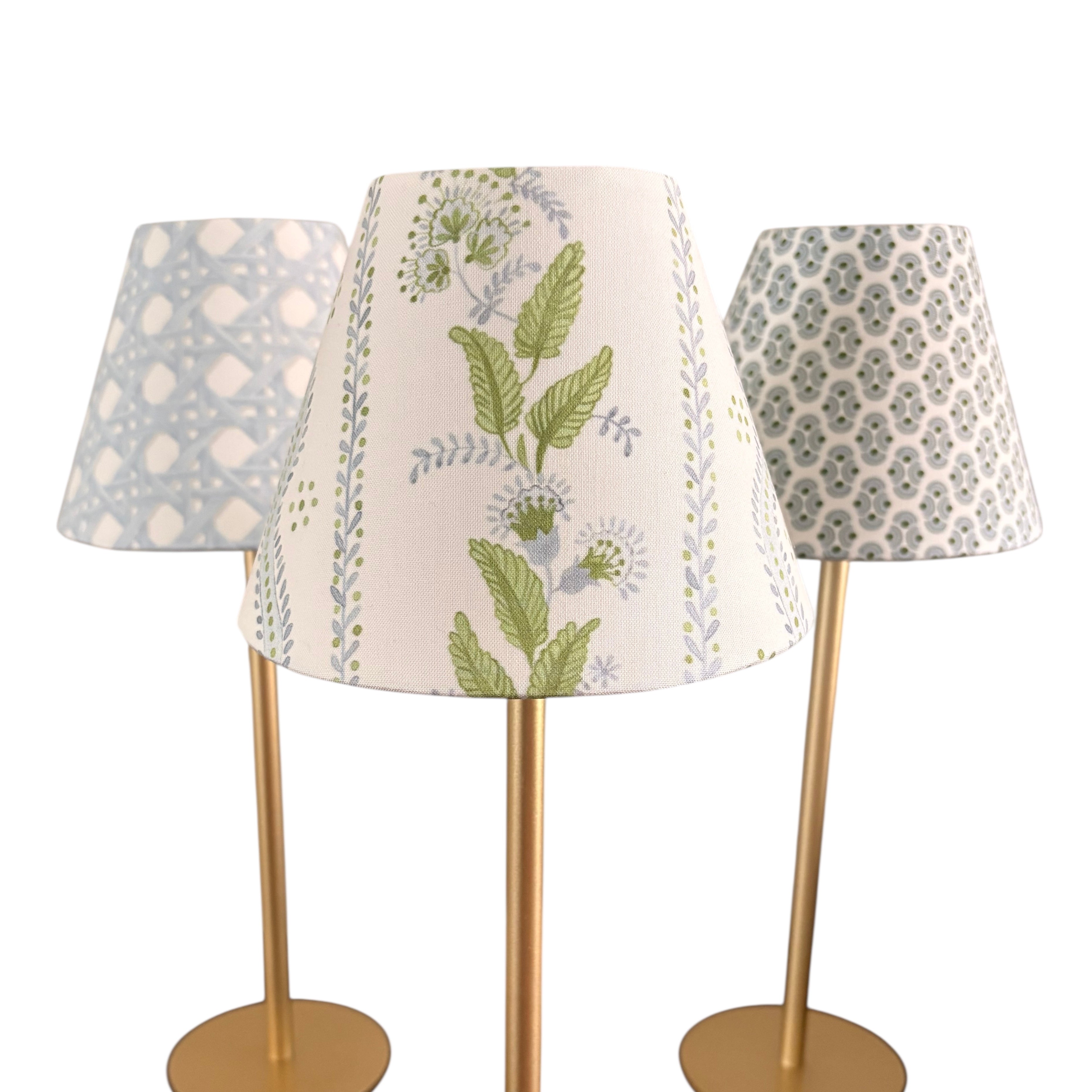 LED Lamp Shade Cover | Floral Stripe