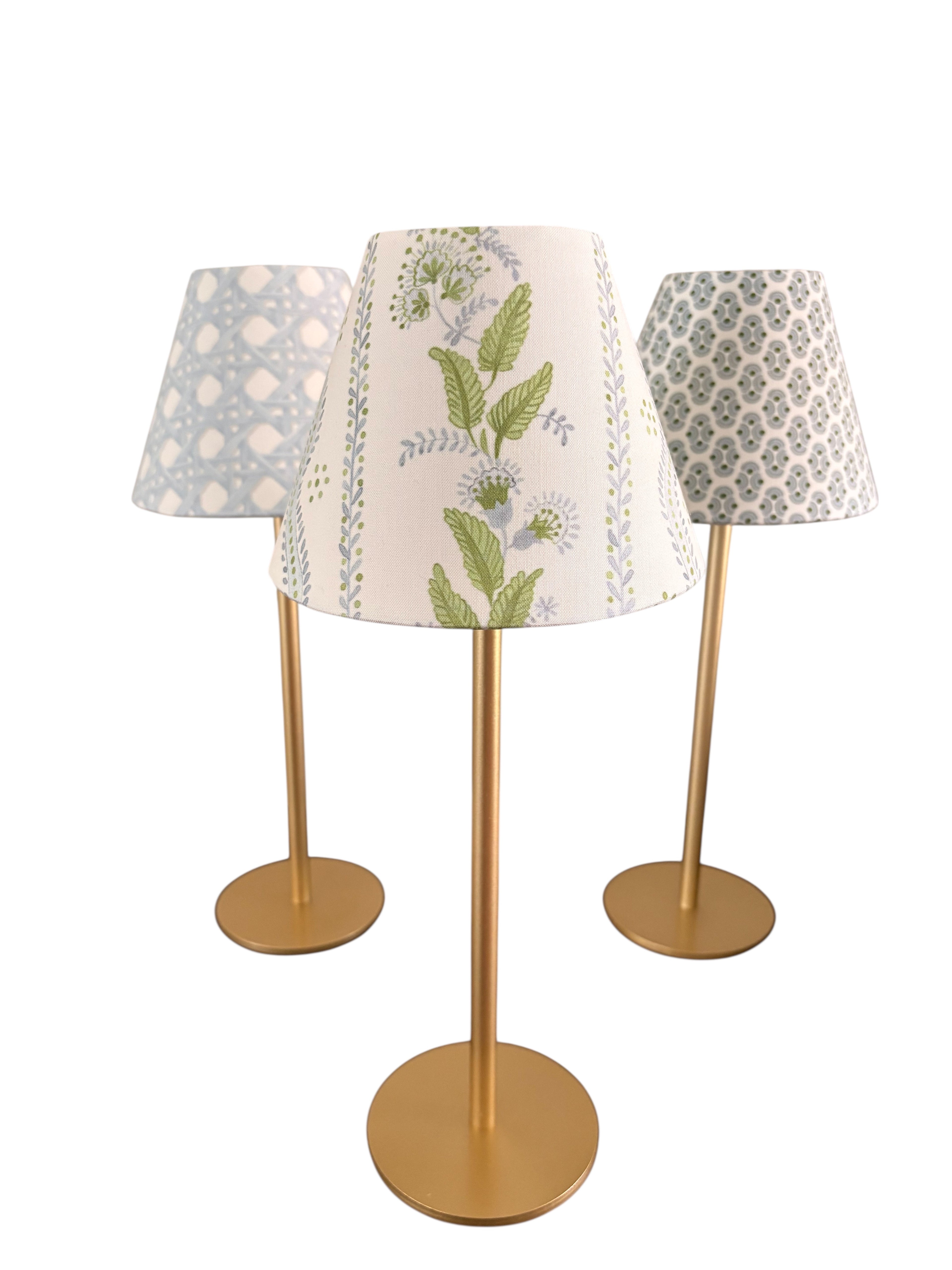 LED Lamp Shade Cover | Blue Rattan